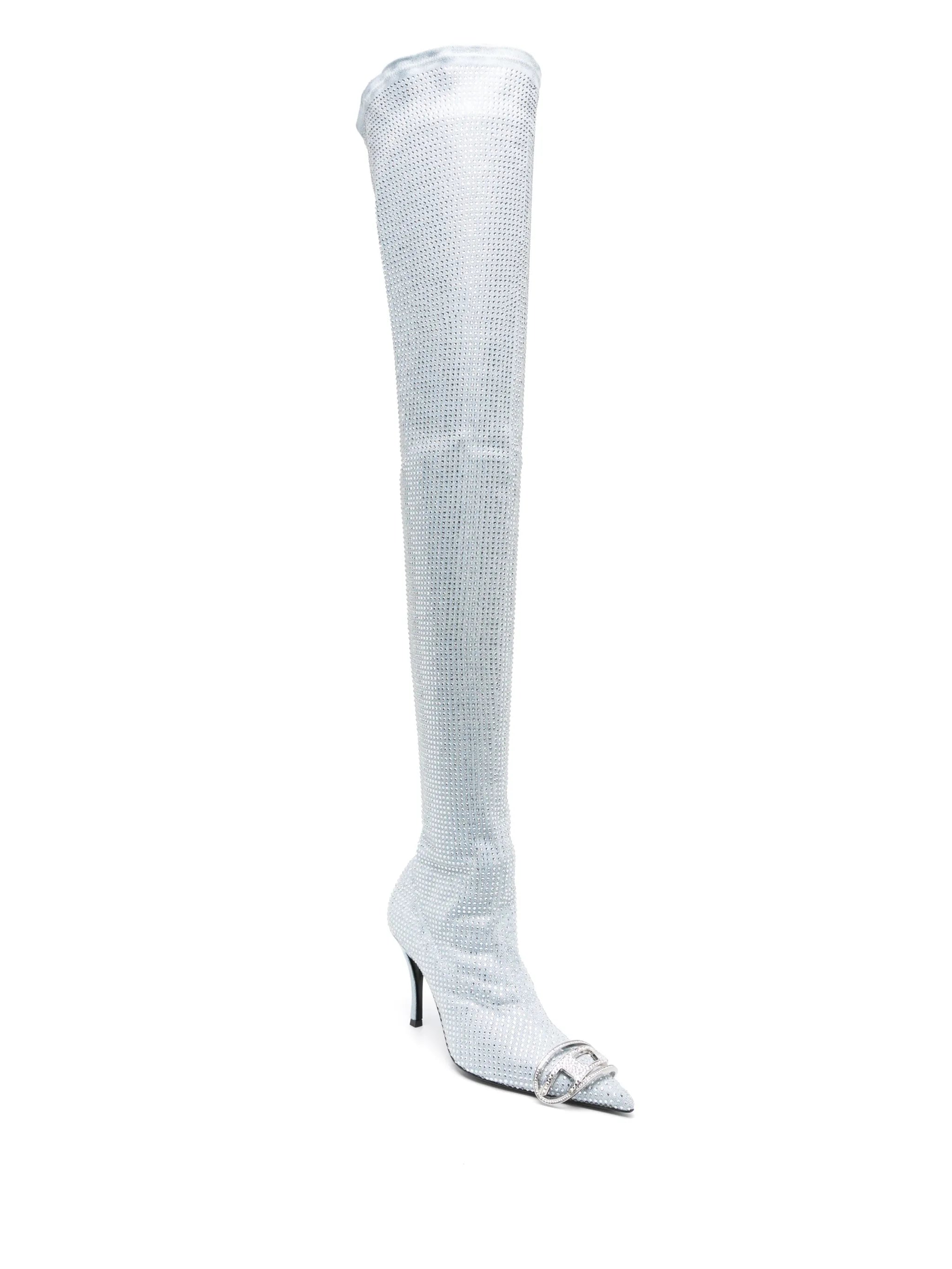 D-Venus Tbt 90mm rhinestone-embellished boots