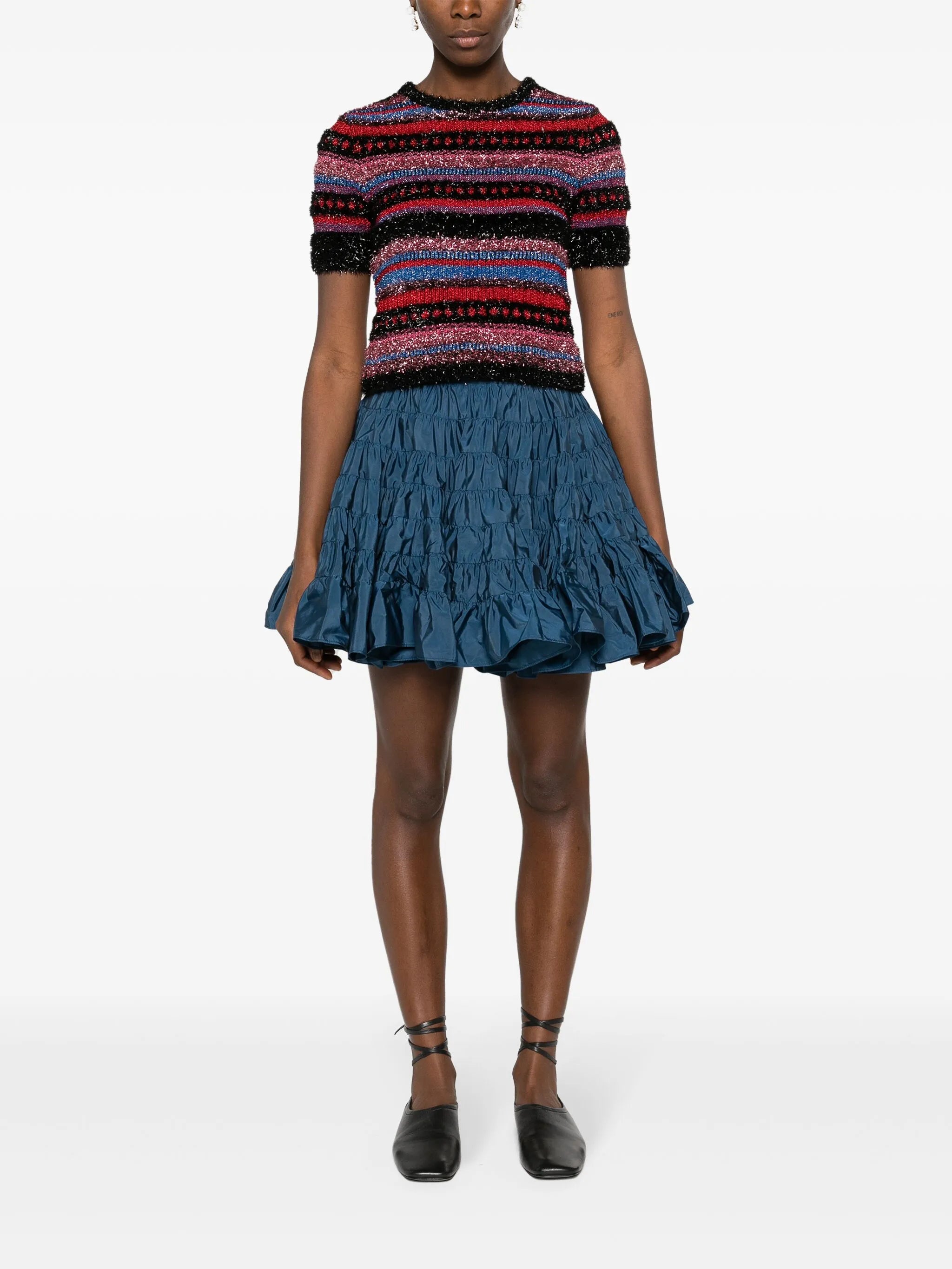 Mattia smocked miniskirt