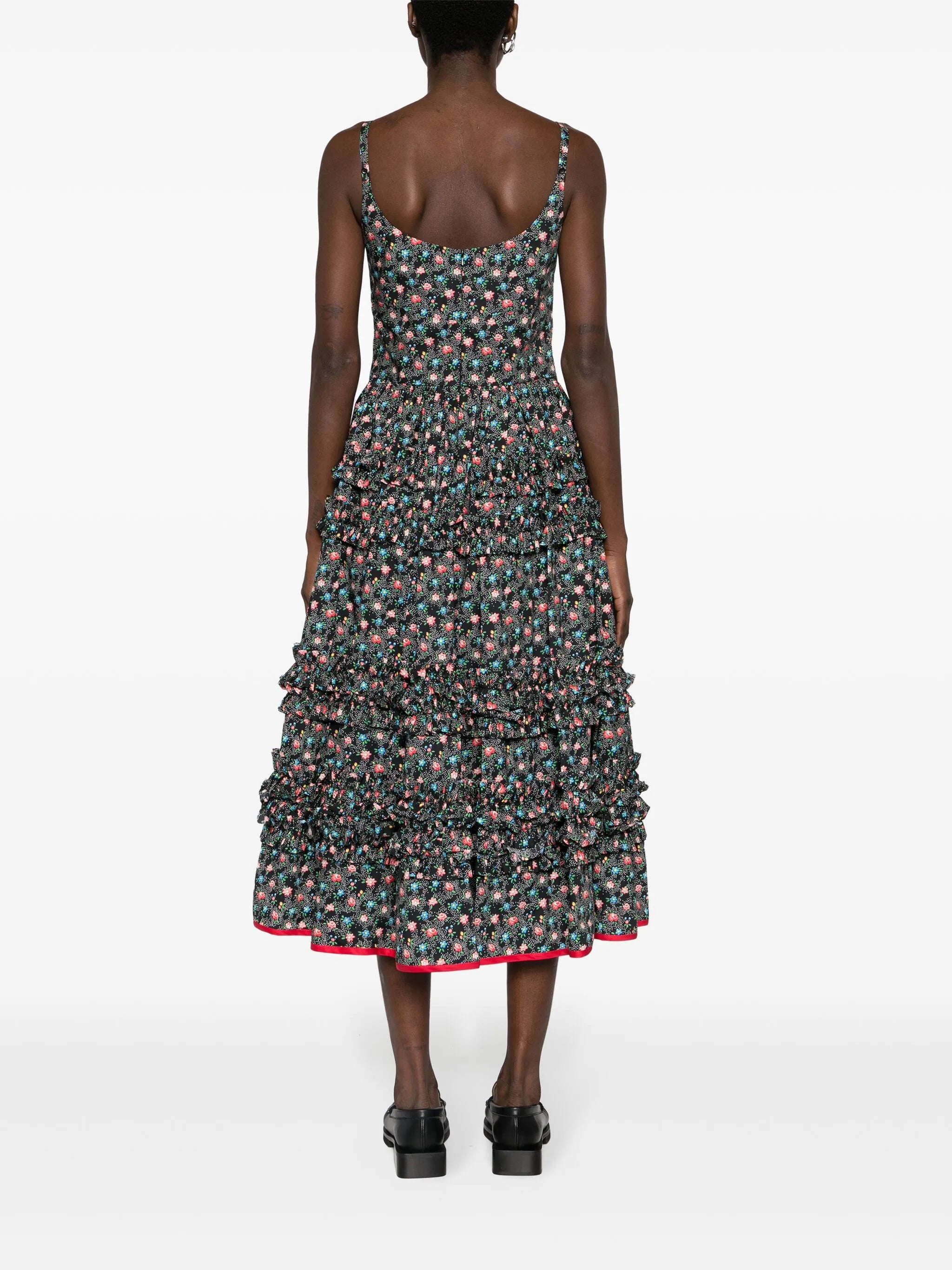 Ruby floral-print midi dress