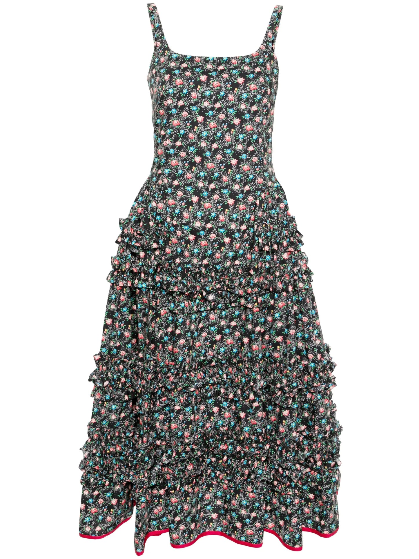 Ruby floral-print midi dress