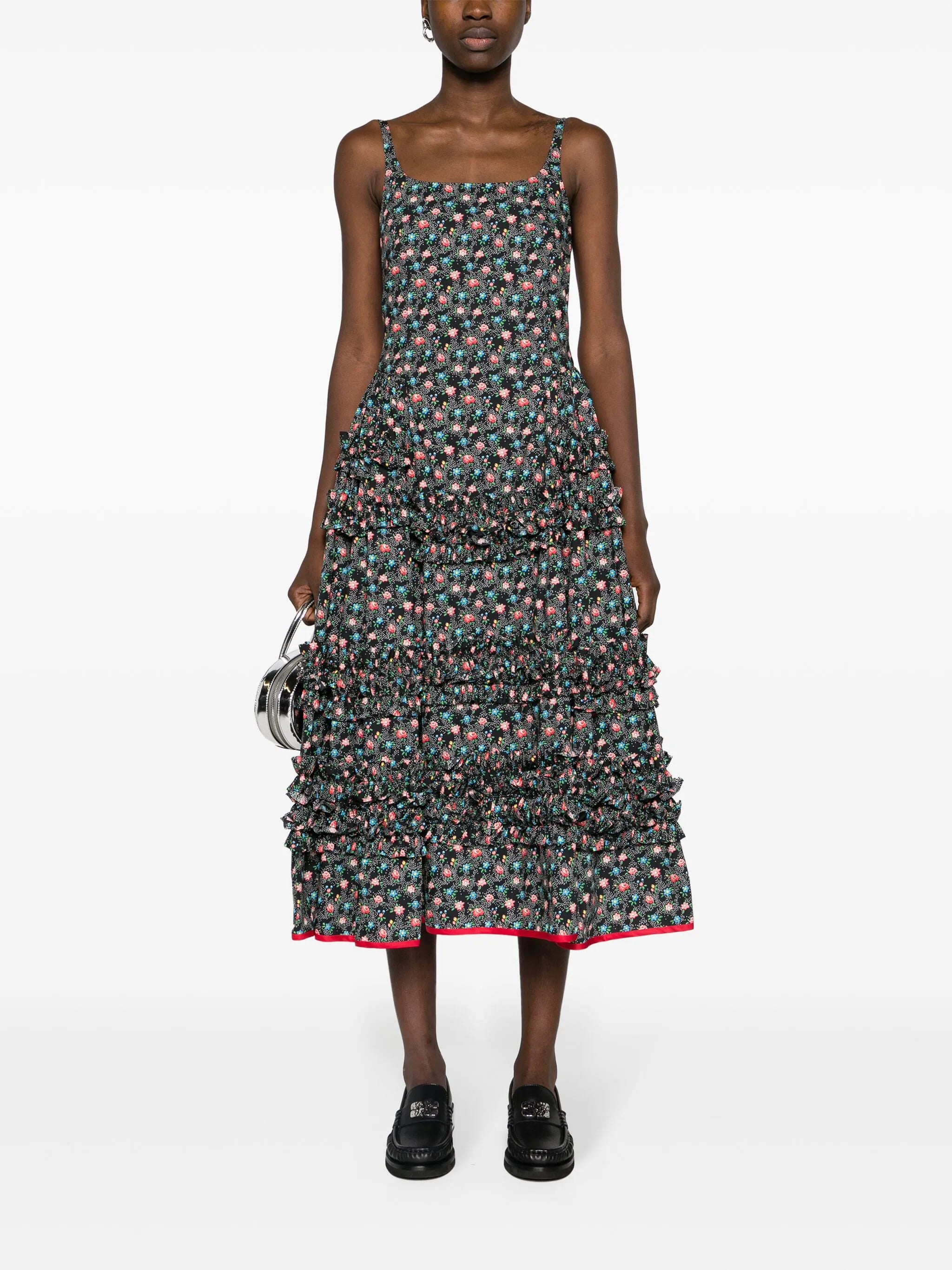 Ruby floral-print midi dress