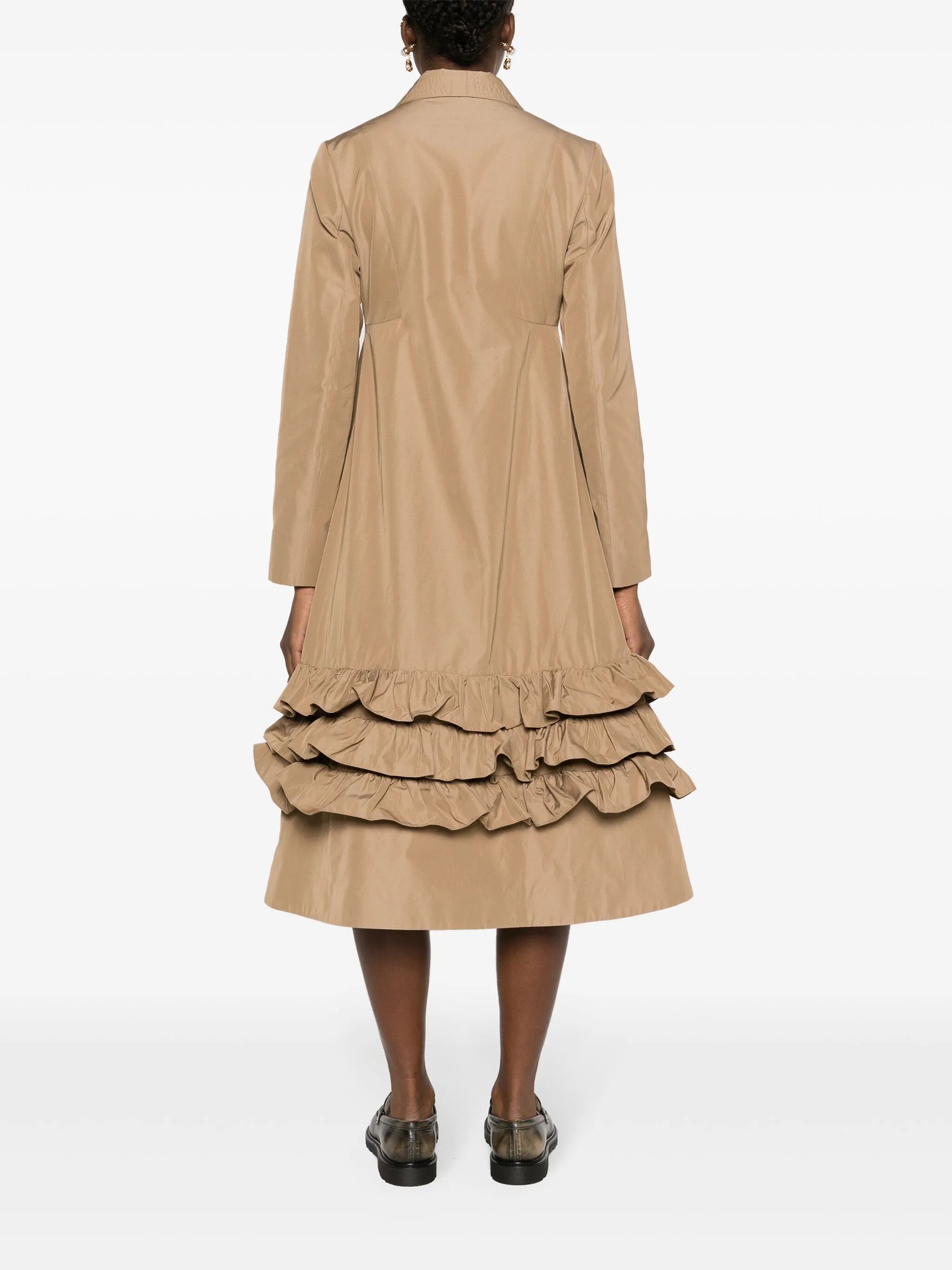 Lacey ruffled coat
