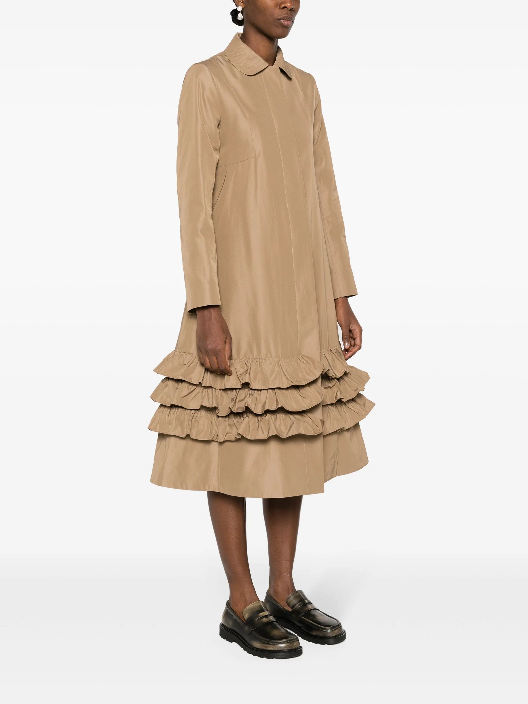 Lacey ruffled coat