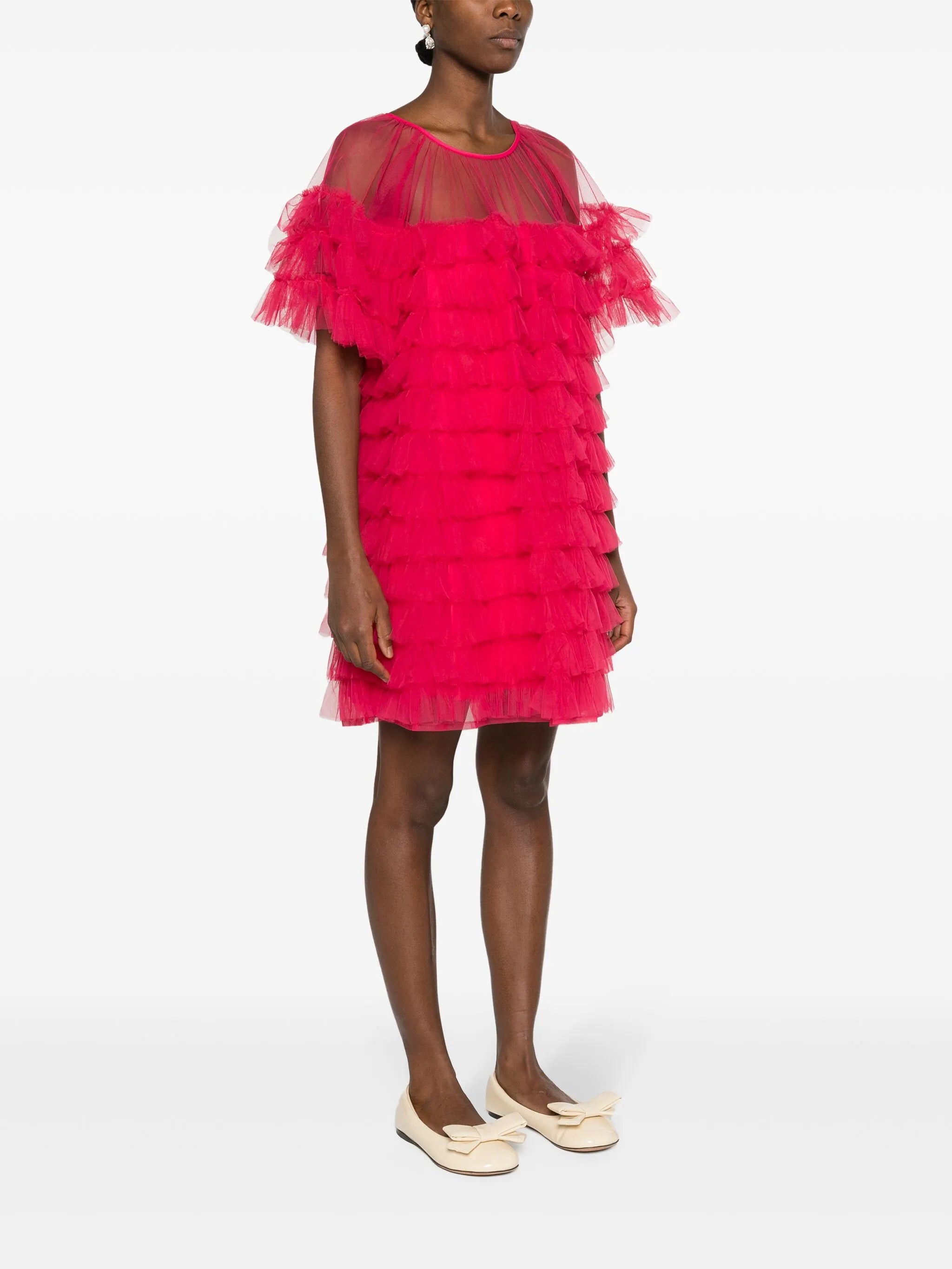 Roberta ruffled midi dress