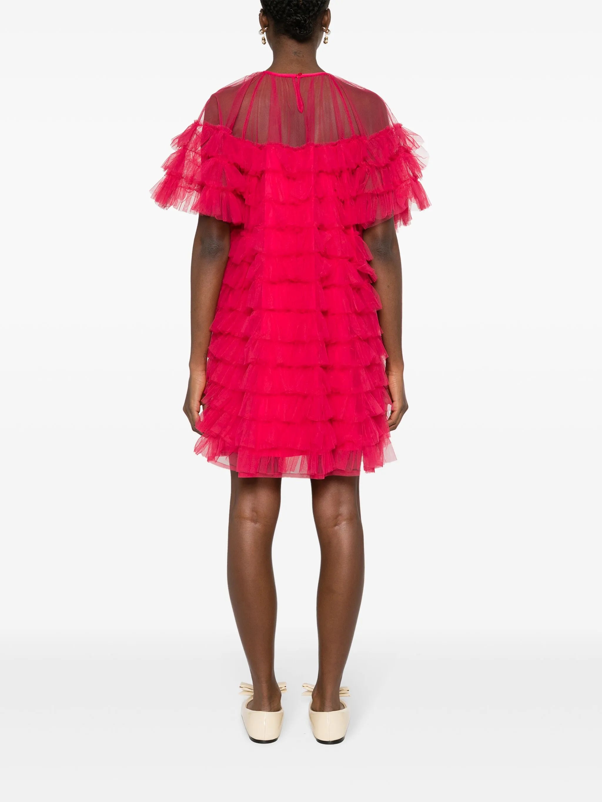 Roberta ruffled midi dress