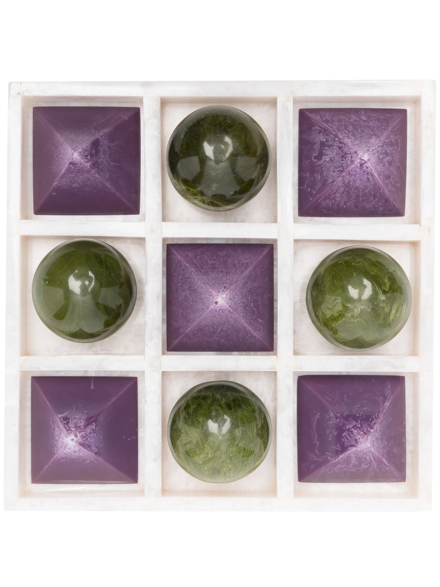Mustique acrylic tic-tac-toe set