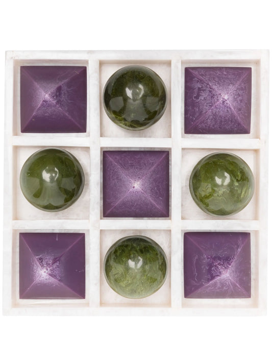 Mustique acrylic tic-tac-toe set