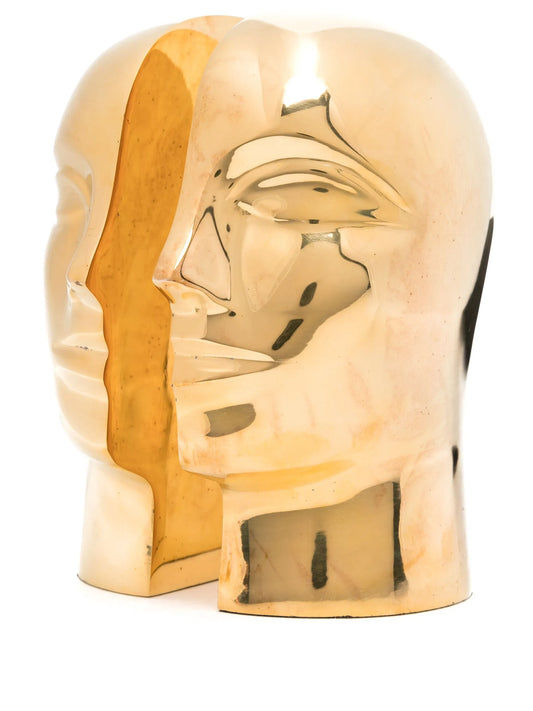 Atlas polished-brass bookends (set of two)