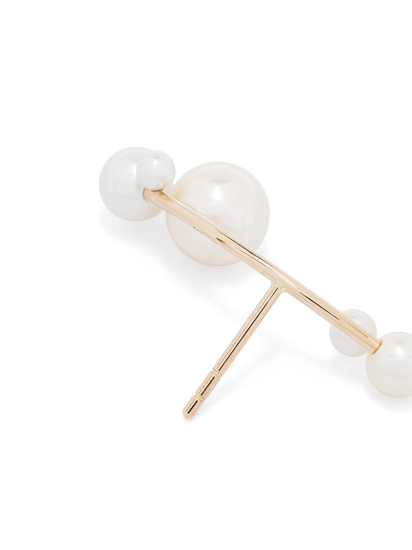 14kt yellow gold Stellari pearl earring