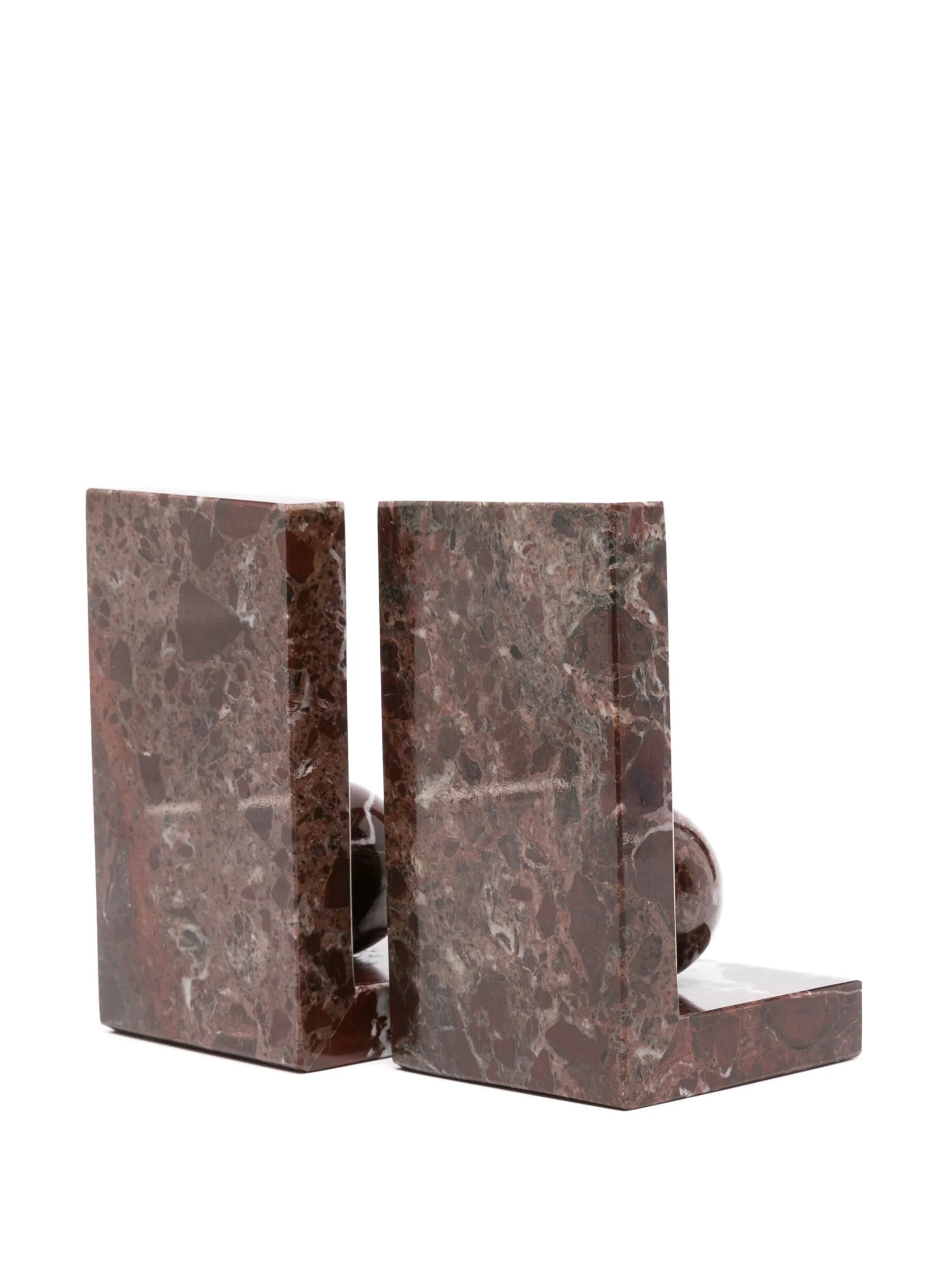 sphere-detail marbled bookends