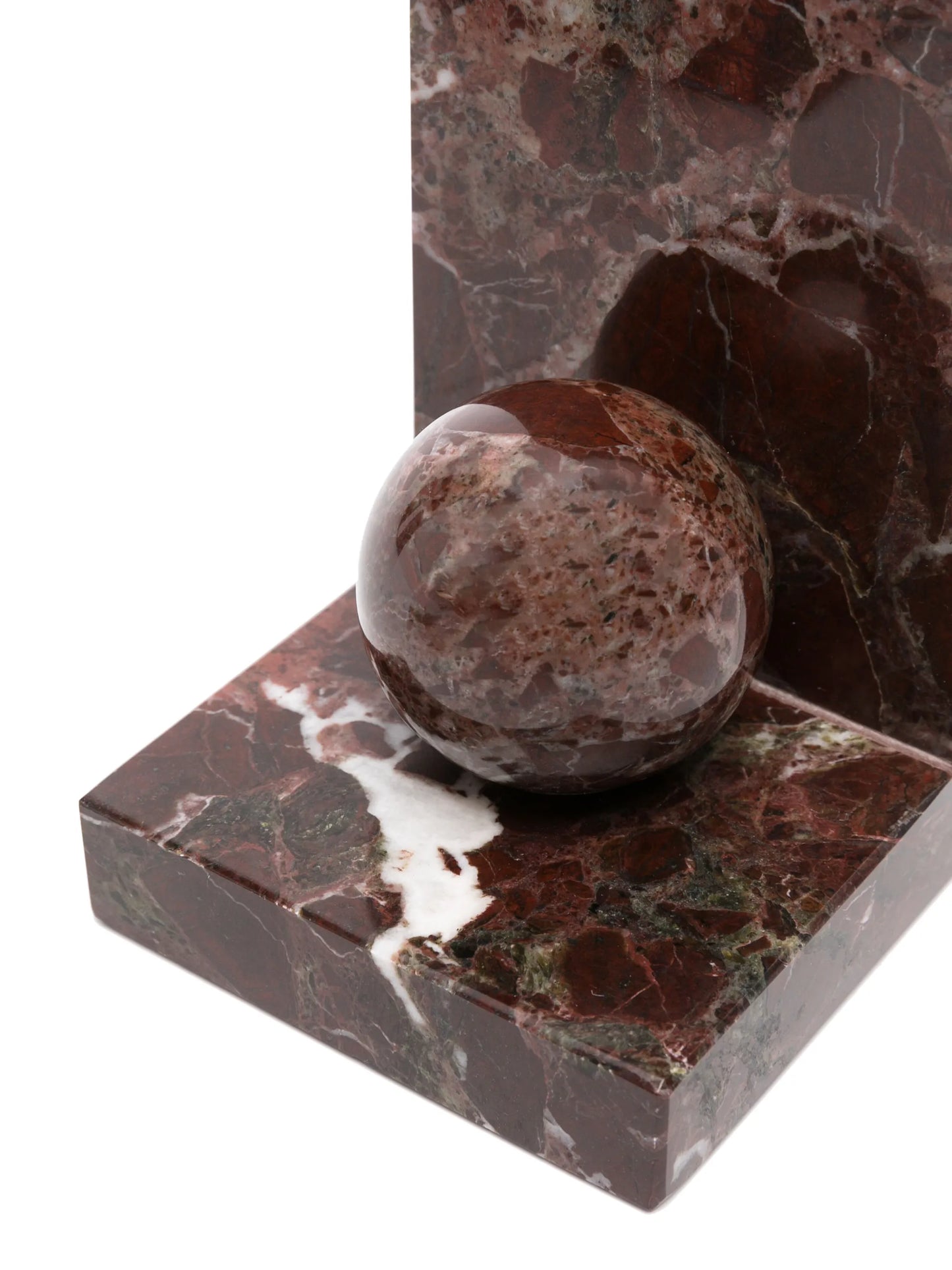 sphere-detail marbled bookends