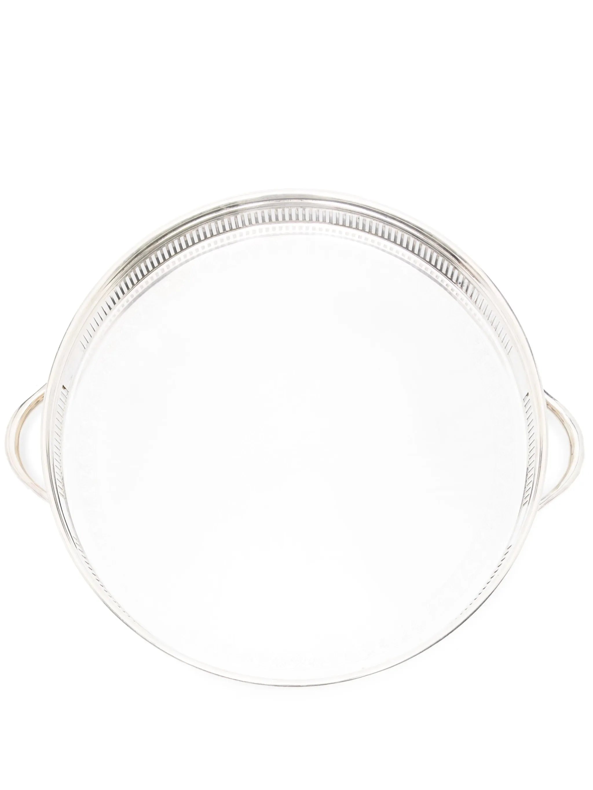 Rochester engraved silver tray
