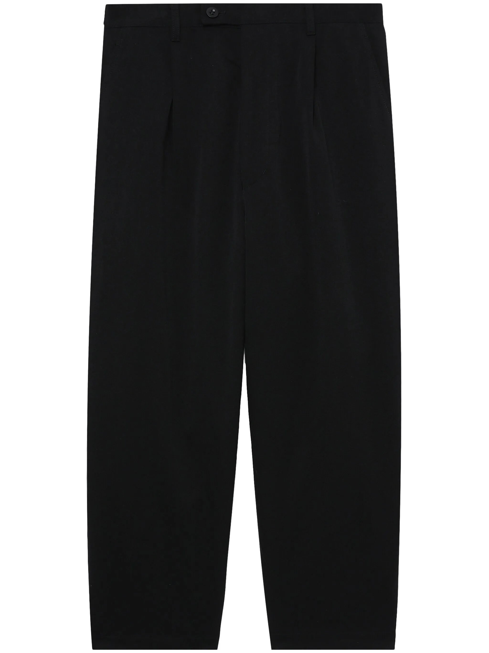straight-leg drop-crotch trousers