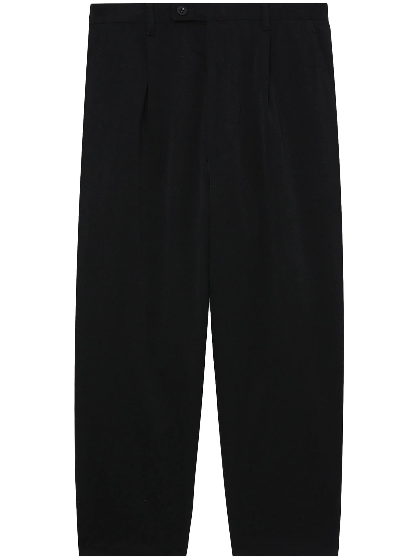 straight-leg drop-crotch trousers