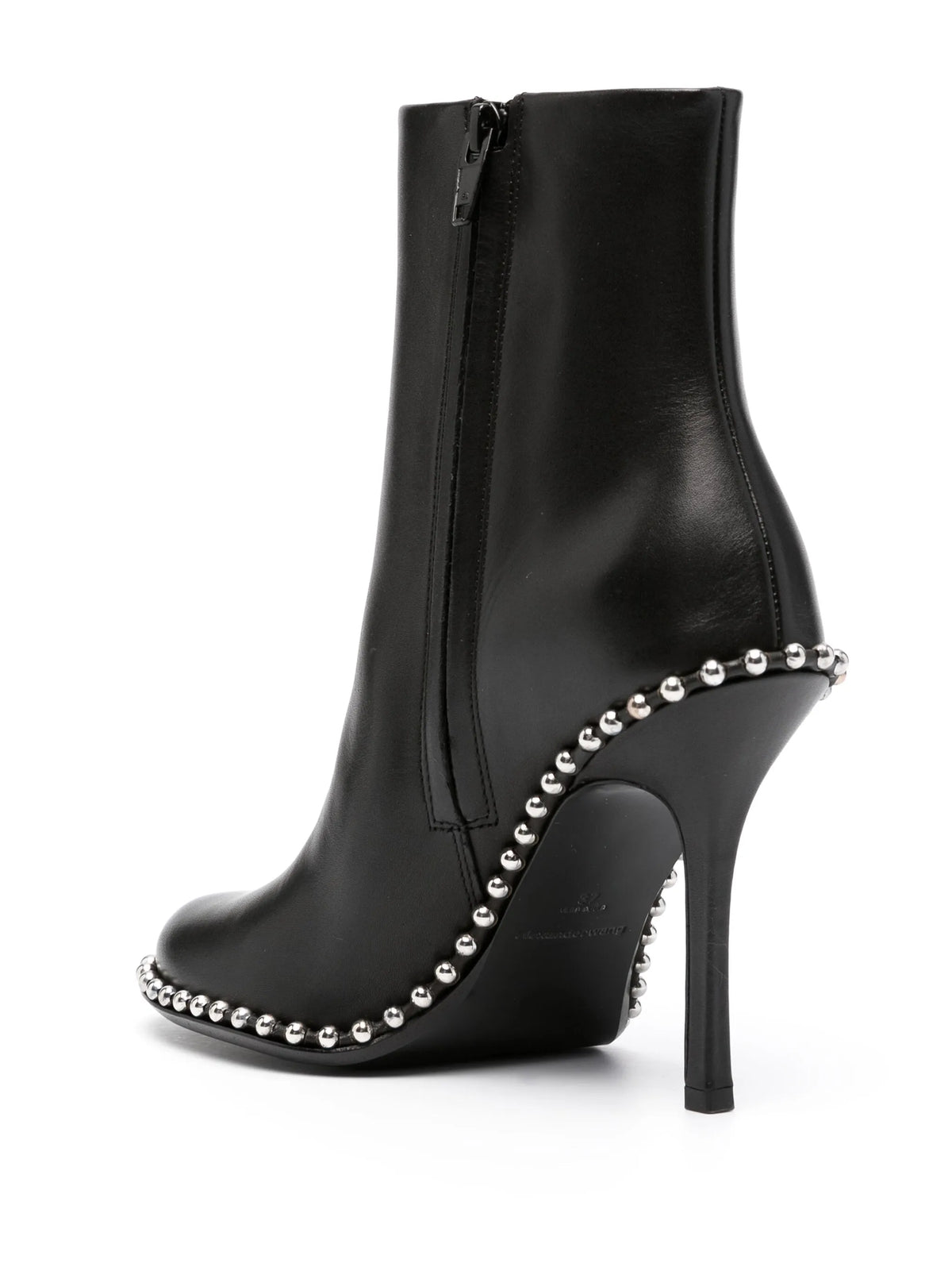 110mm stud-embellished leather ankle boots