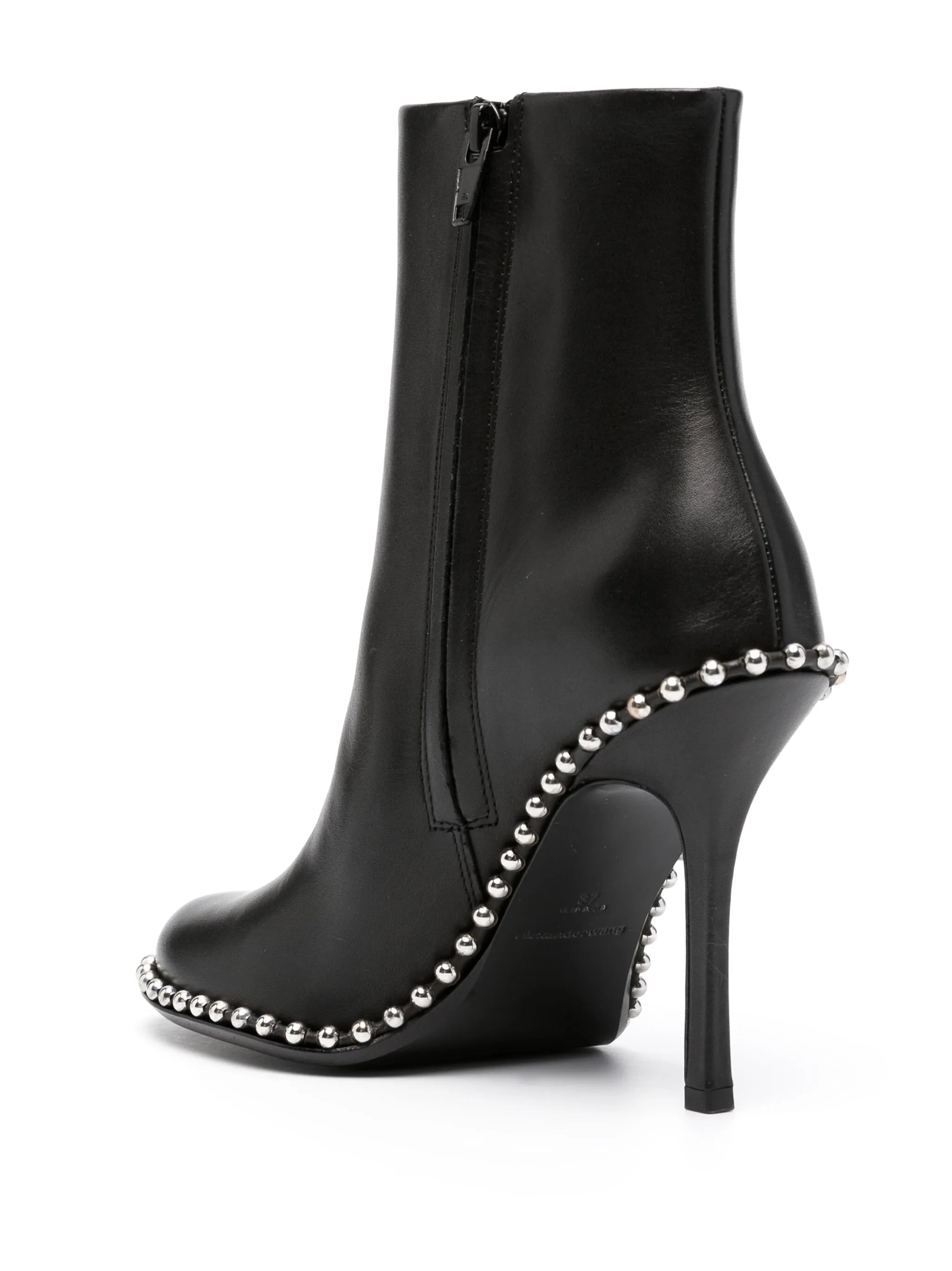 110mm stud-embellished leather ankle boots