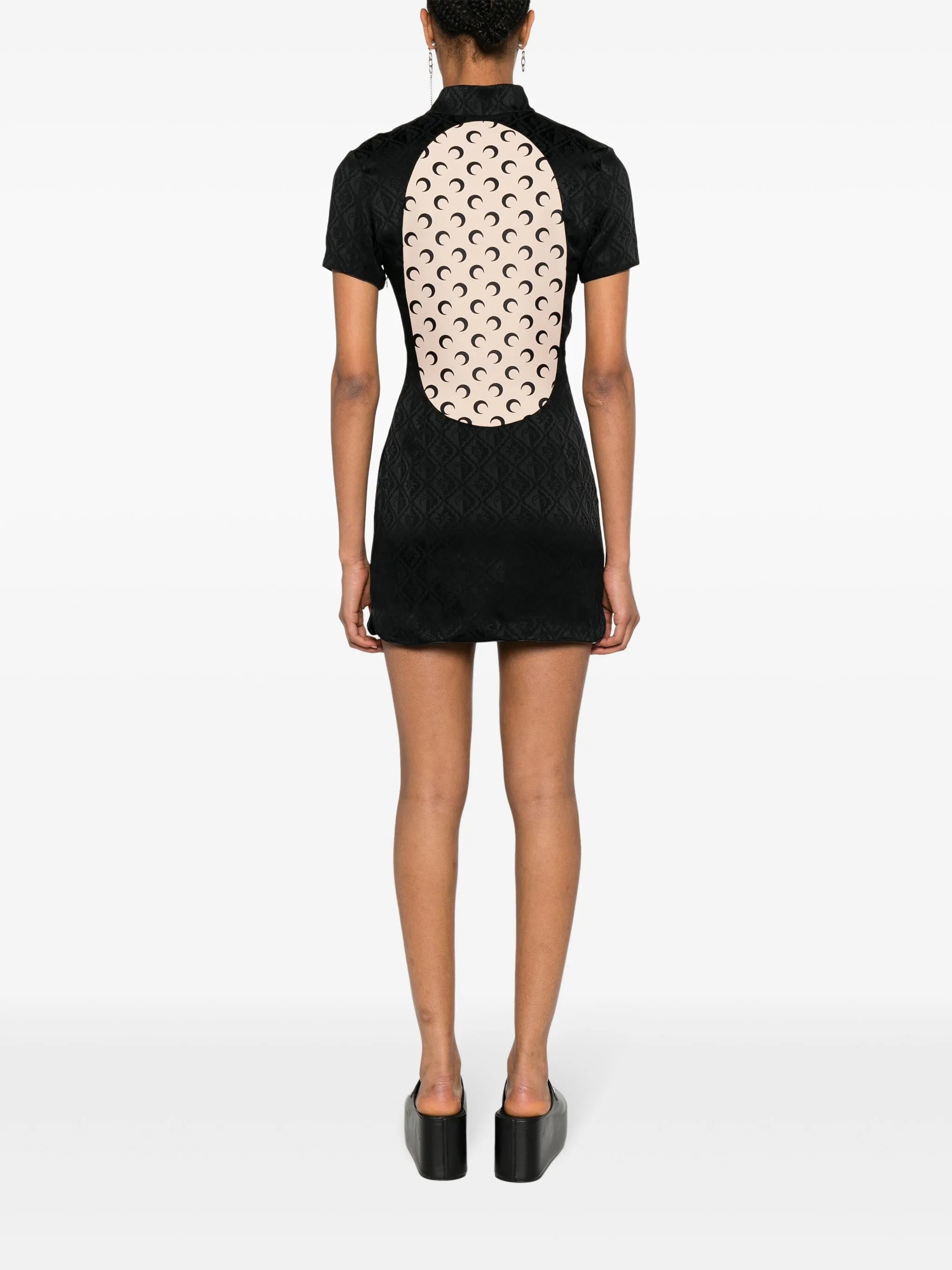 Moon Diamant-jacquard minidress