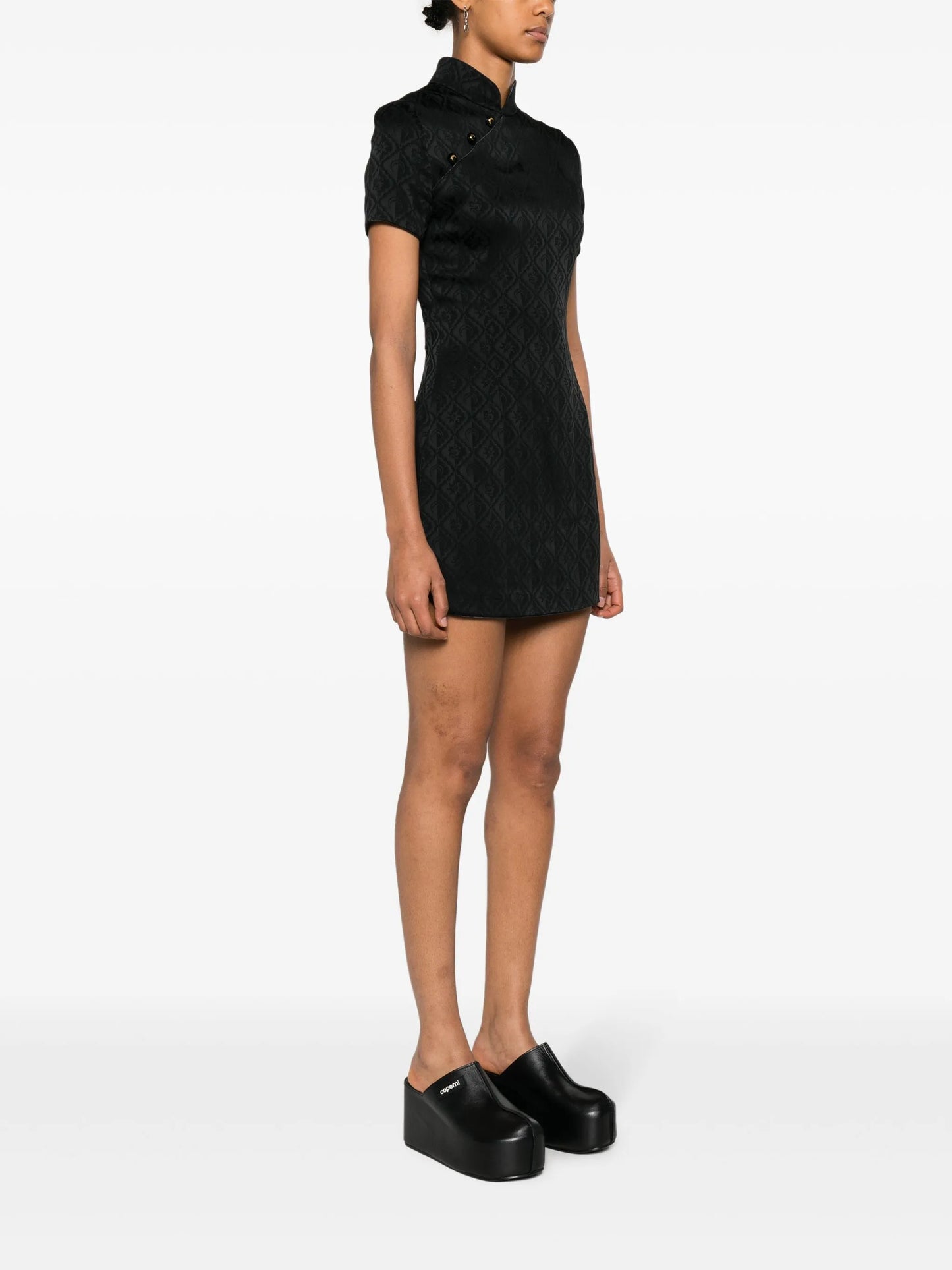 Moon Diamant-jacquard minidress