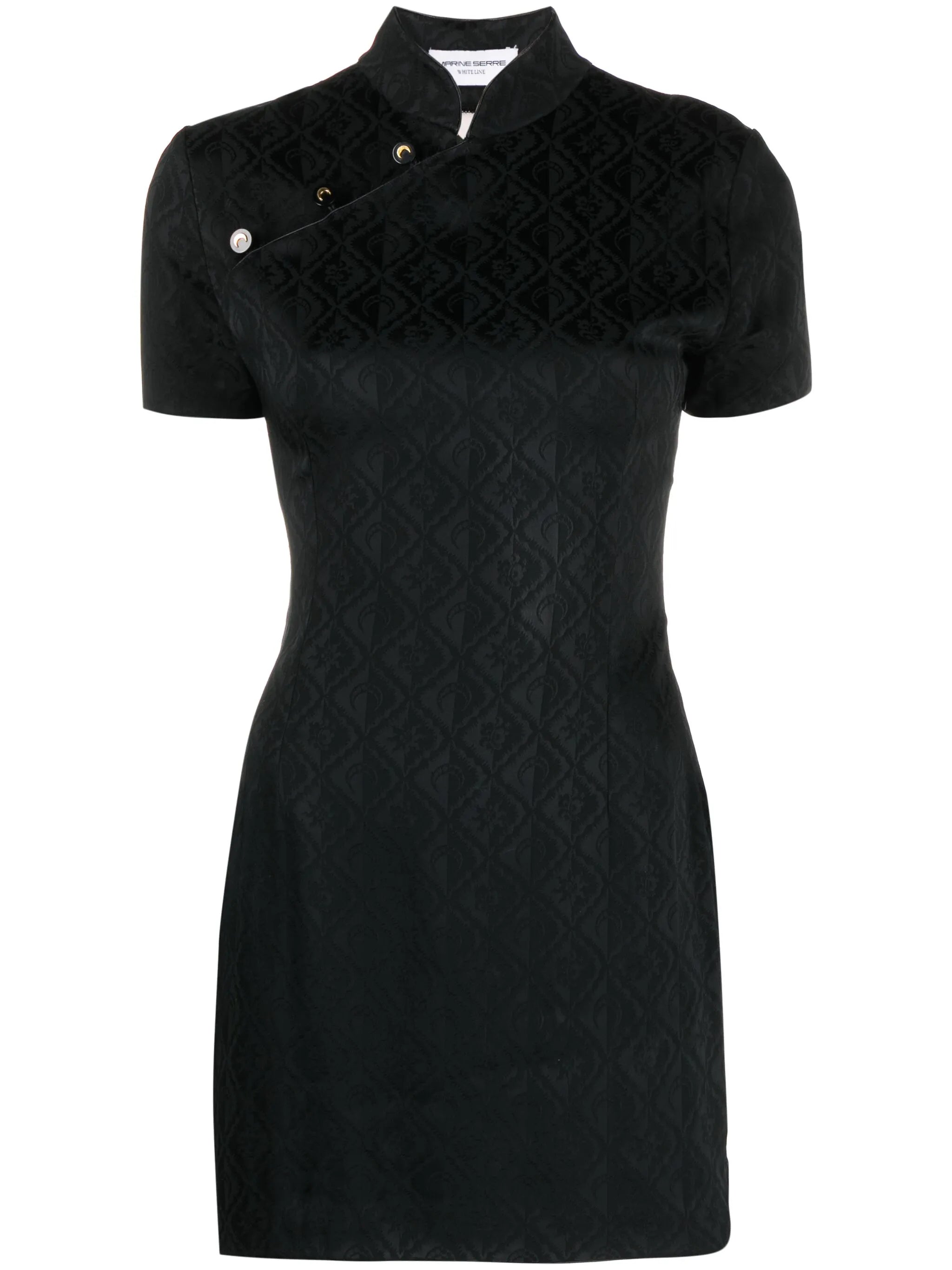 Moon Diamant-jacquard minidress
