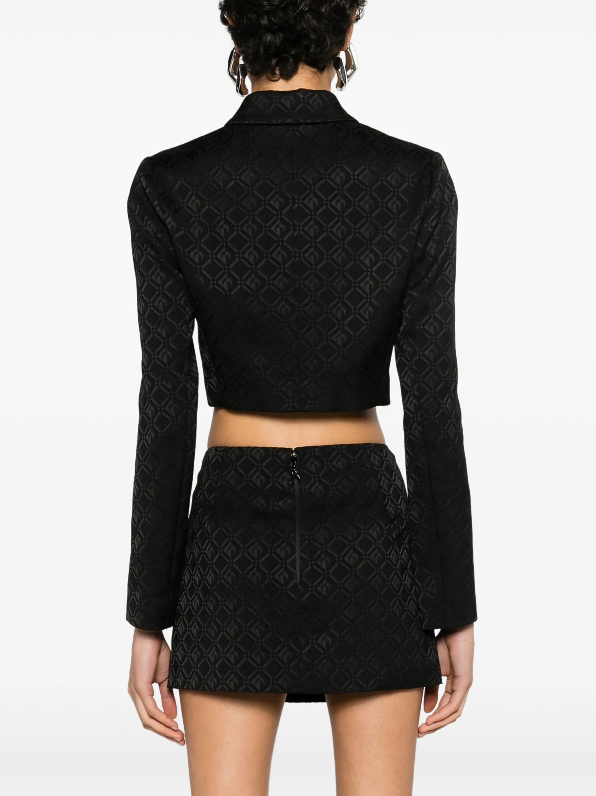 Moon Diamant-jacquard cropped jacket