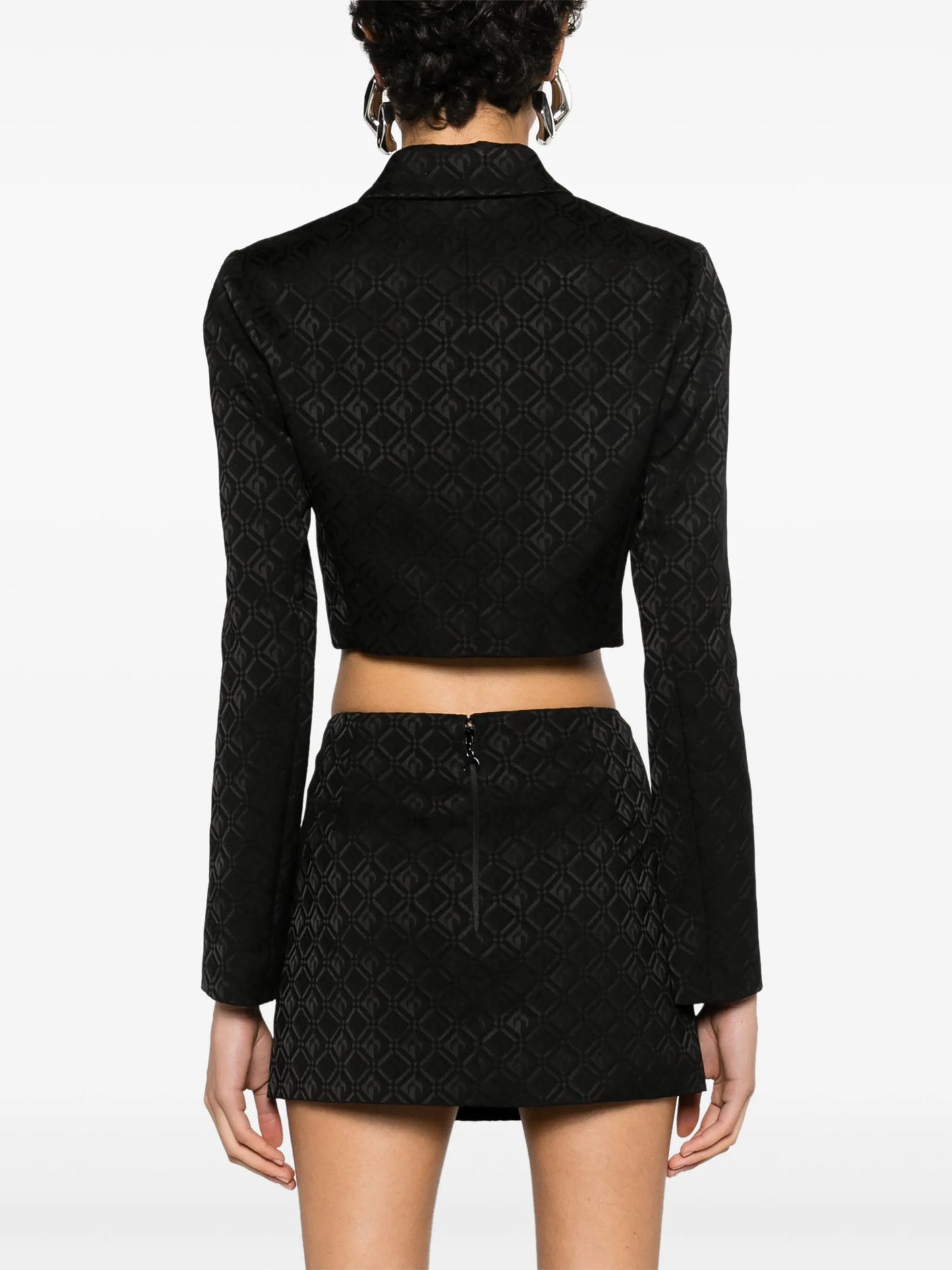 Moon Diamant-jacquard cropped jacket
