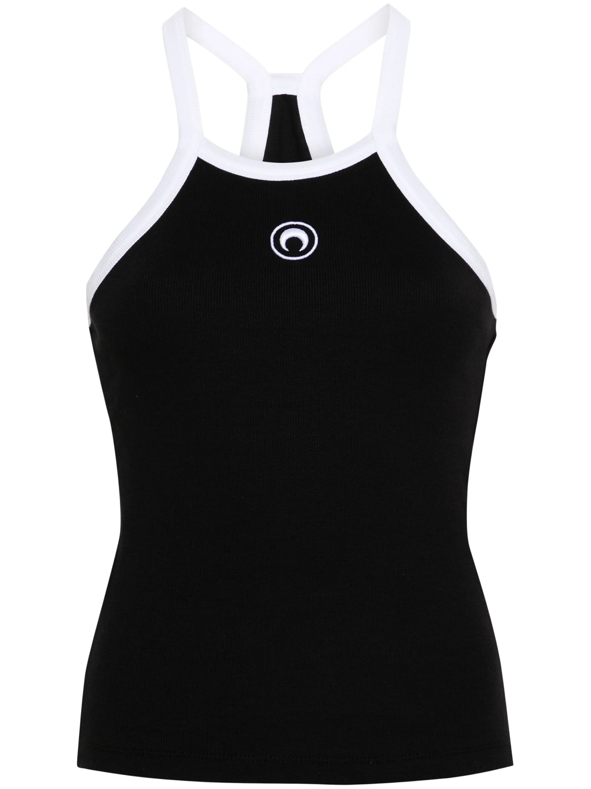 Crescent Moon-embroidered top