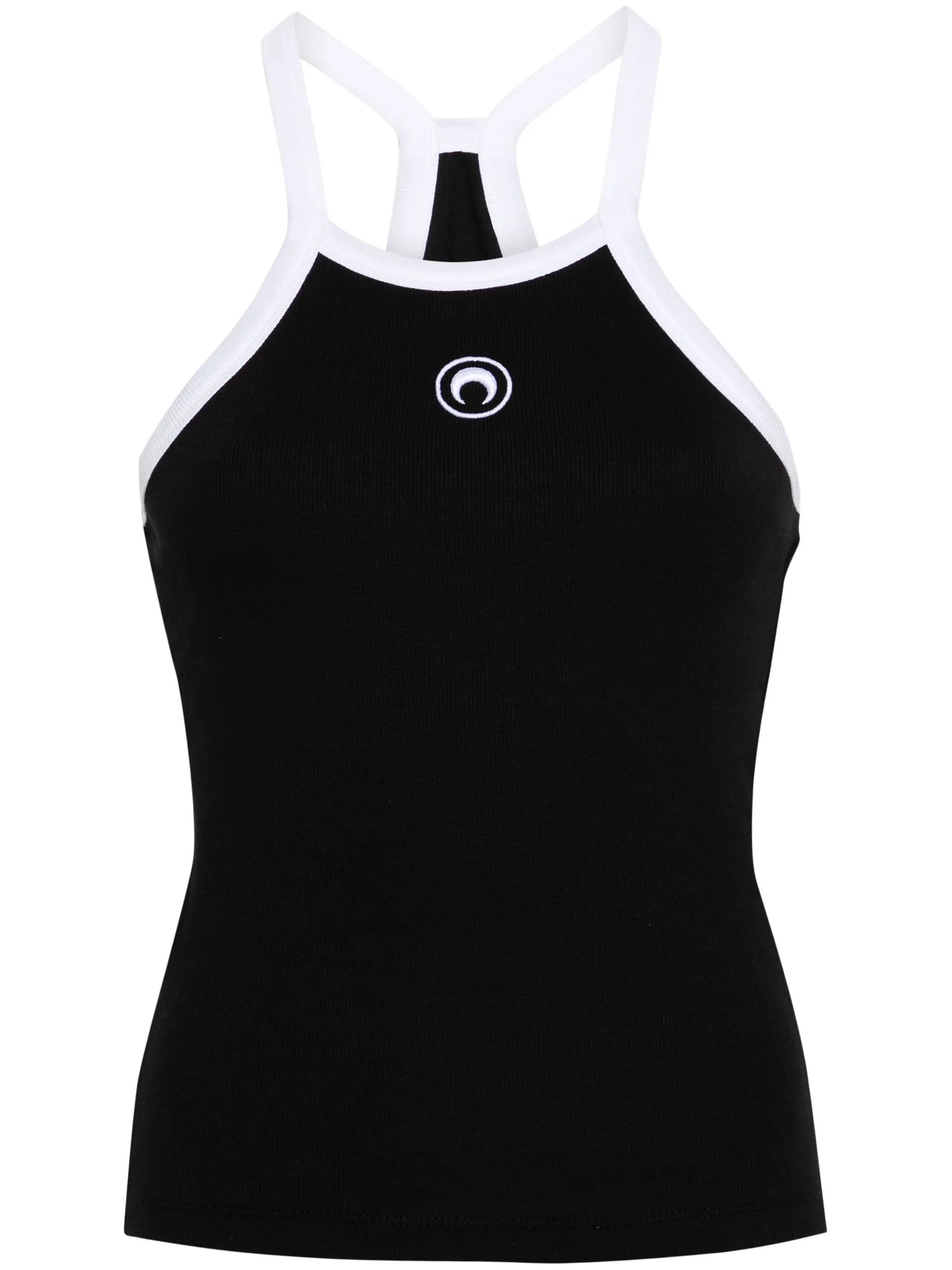Crescent Moon-embroidered top