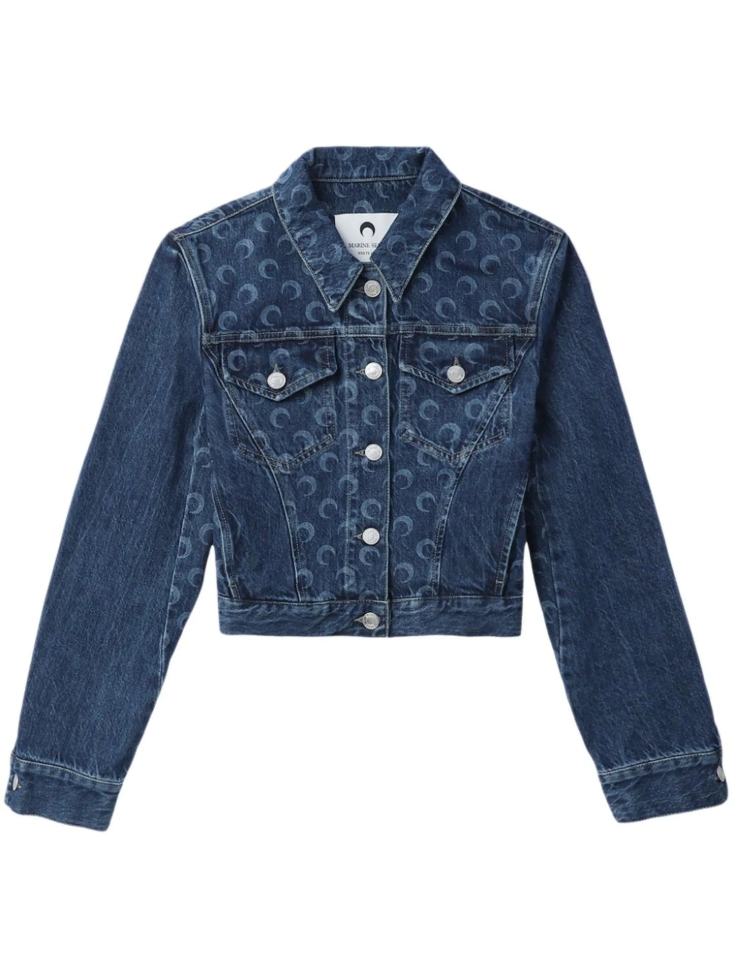 Deadstock Moonogram-pattern denim jacket