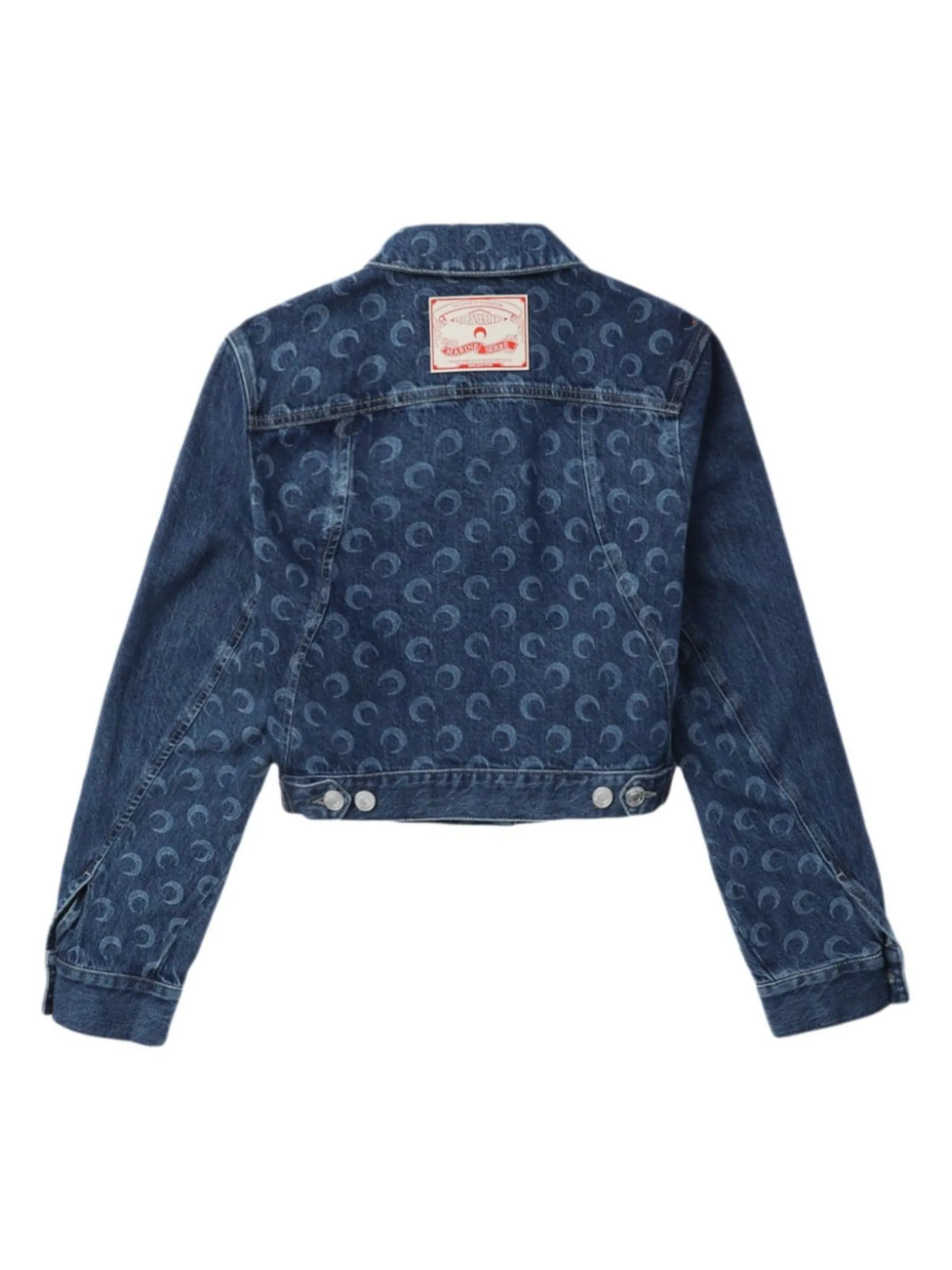 Deadstock Moonogram-pattern denim jacket