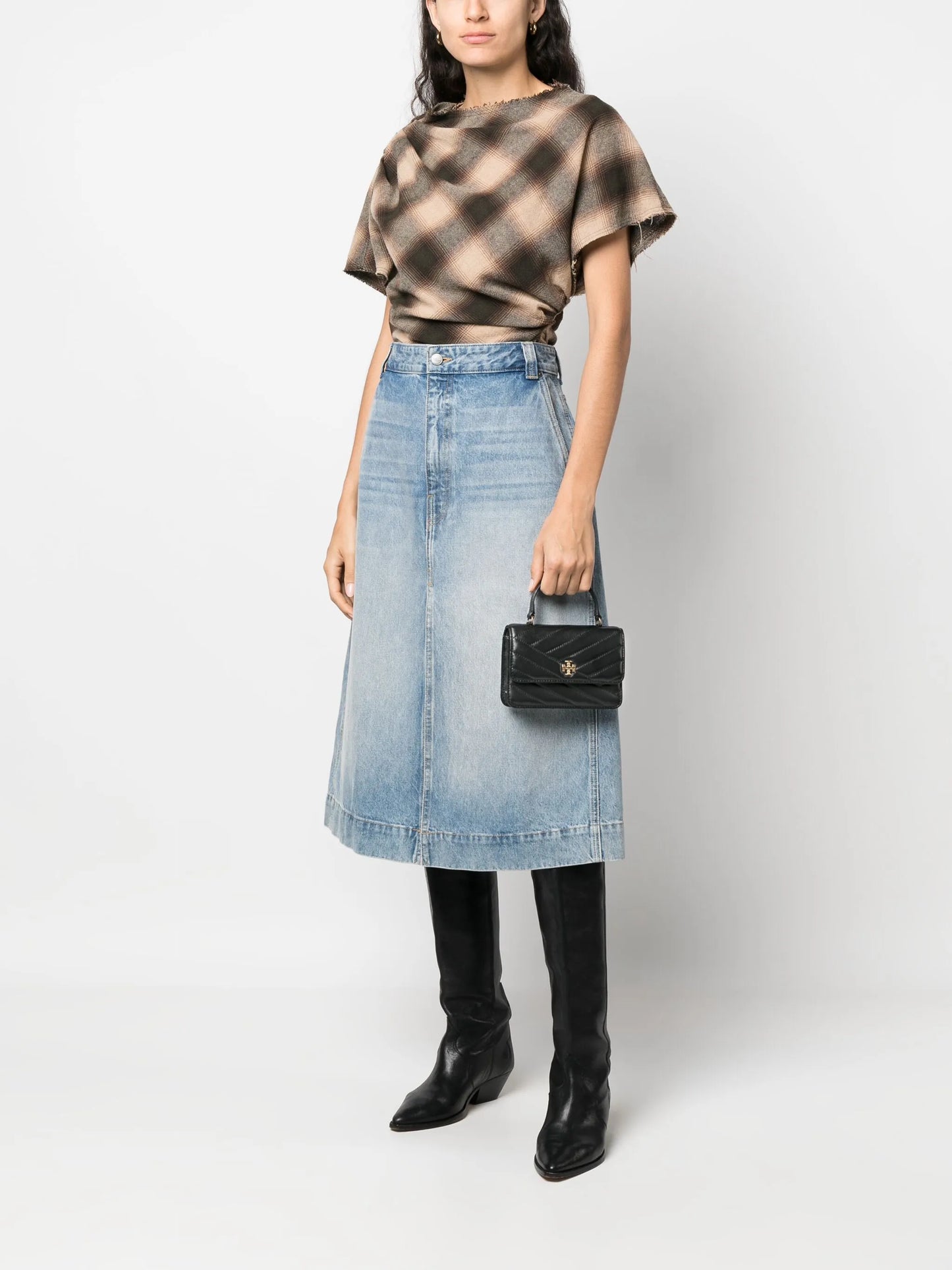 mini Kira Chevron Chain shoulder bag