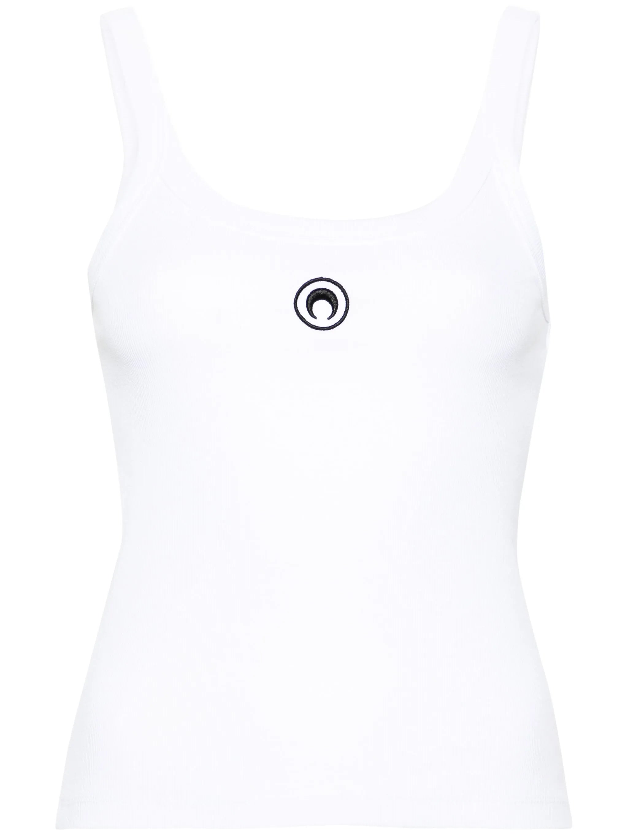 Crescent Moon-embroidered tank top