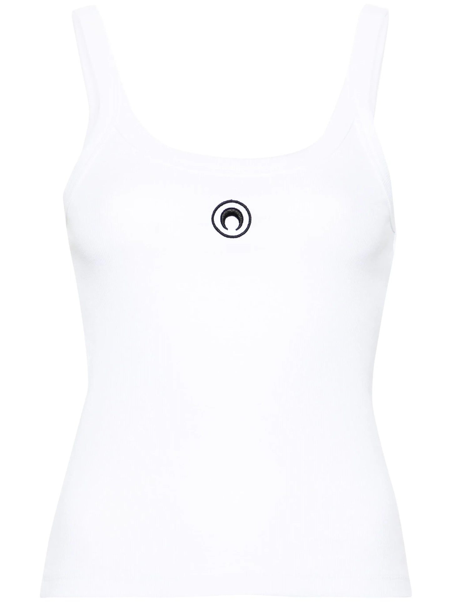 Crescent Moon-embroidered tank top