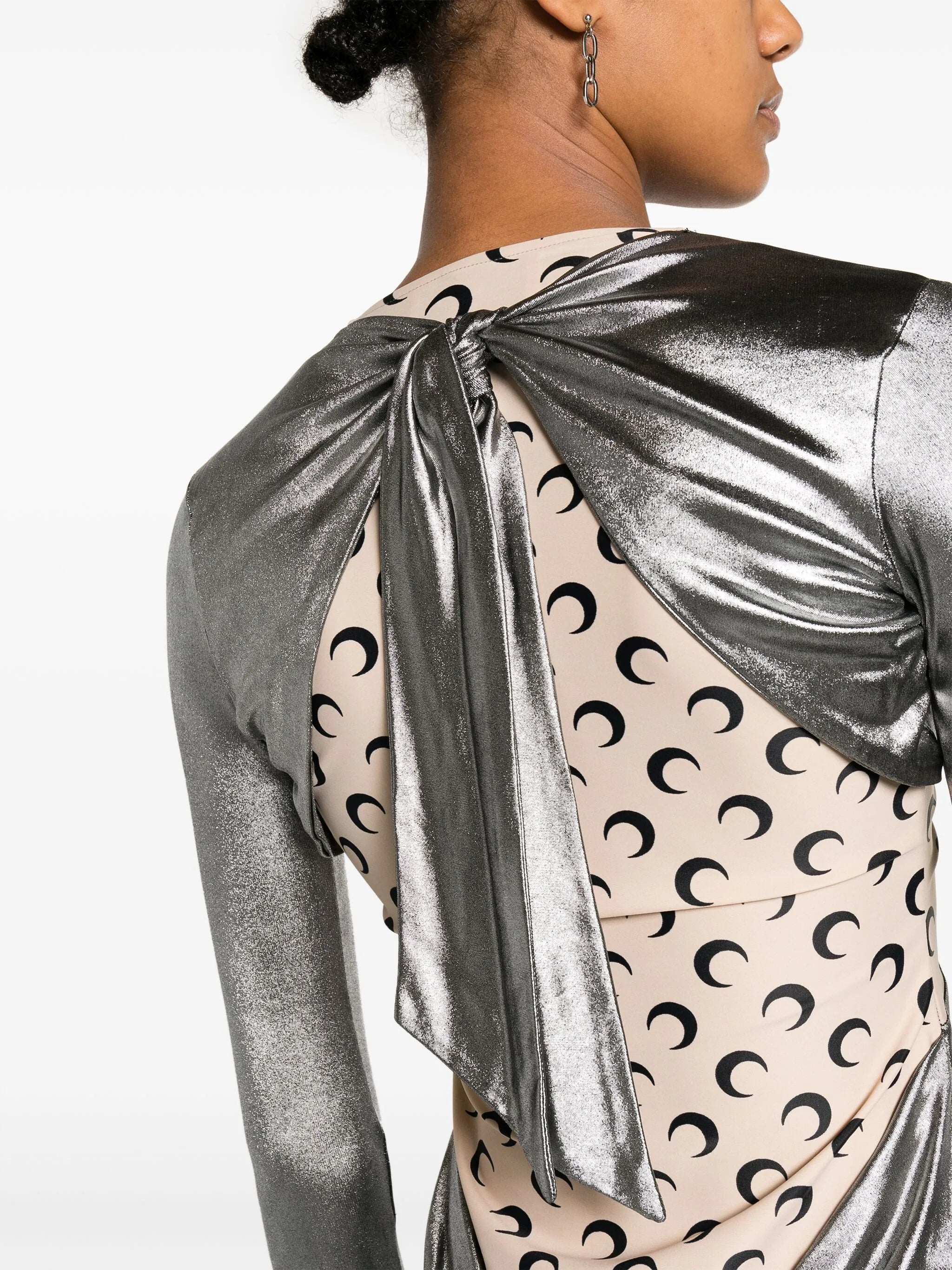 Crescent Moon-panelled jersey top