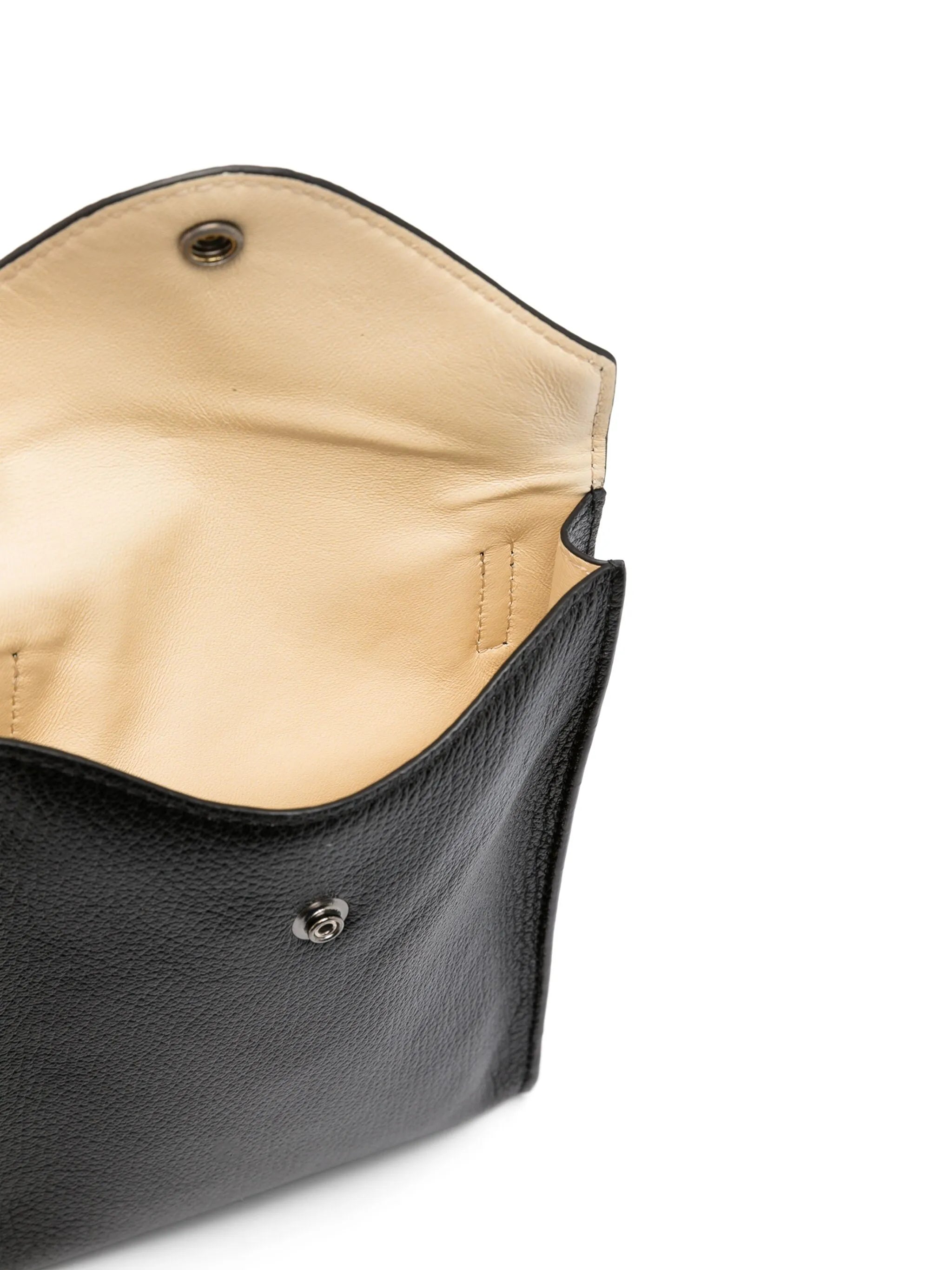 grained-texture leather crossbody bag