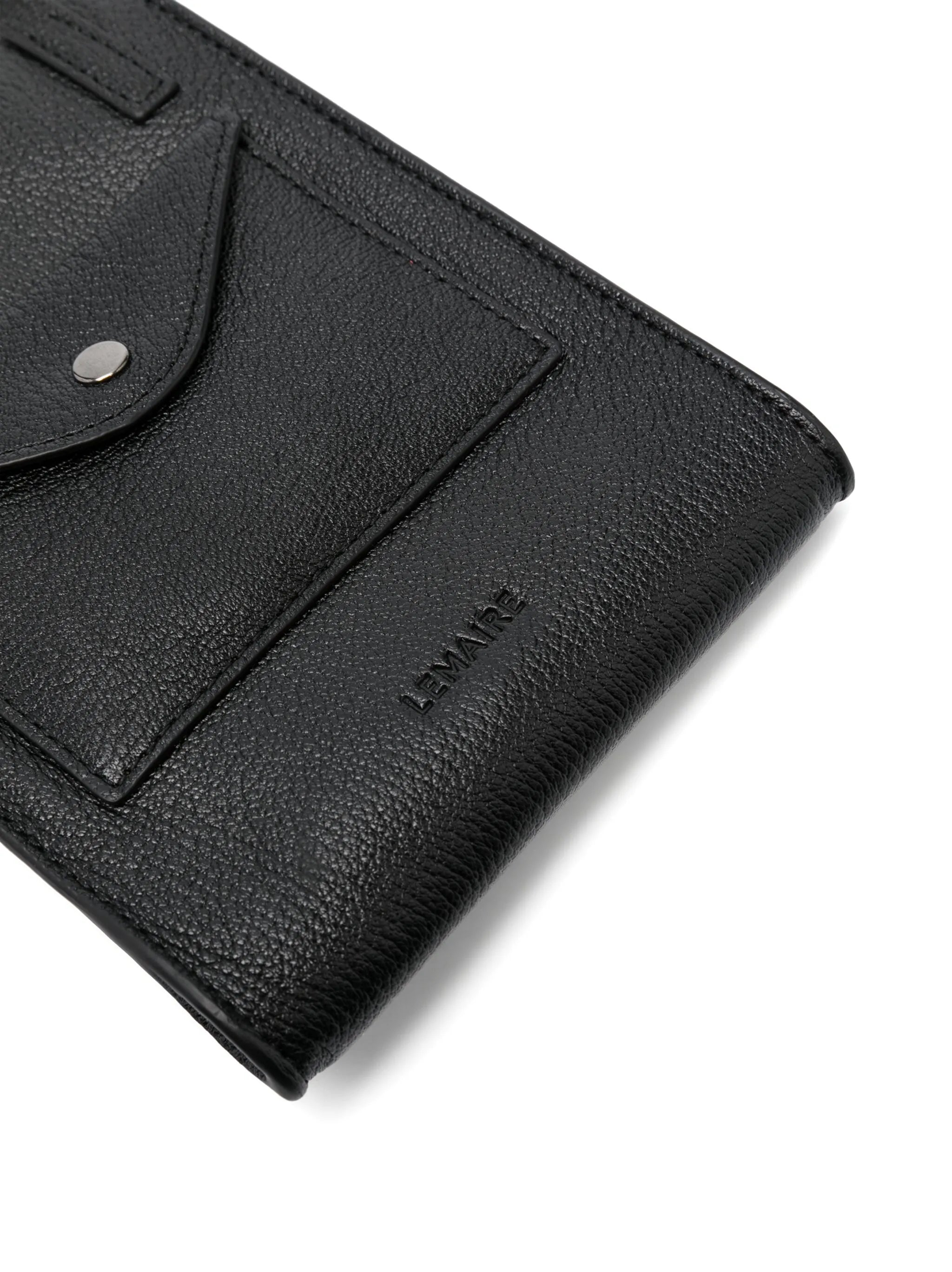 grained-texture leather crossbody bag