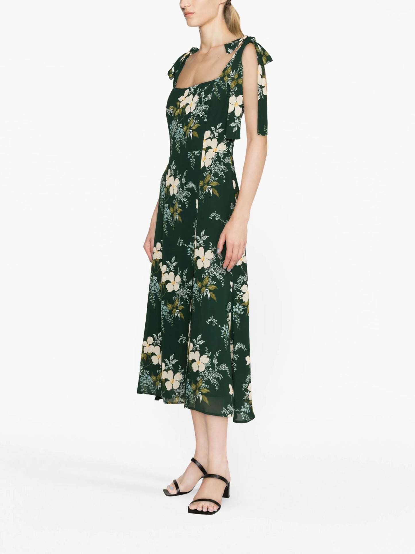Twilight floral-print midi dress