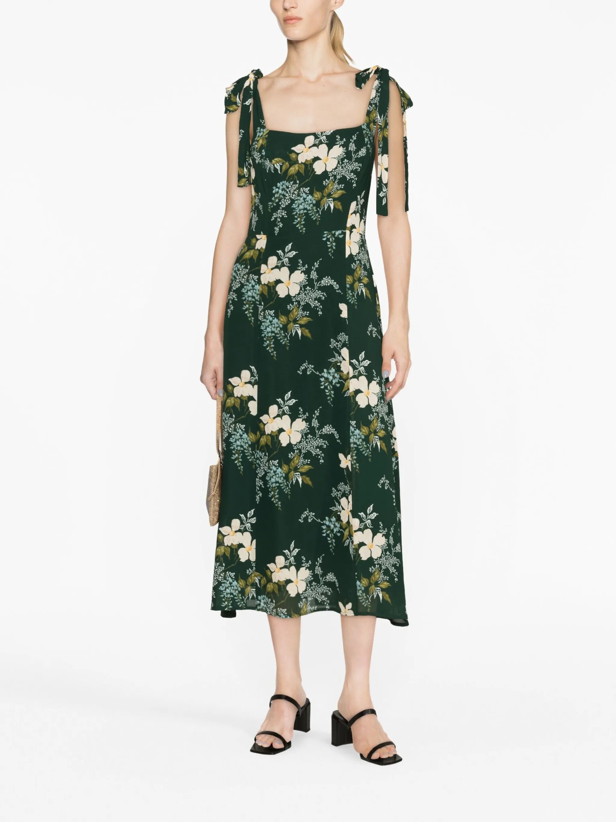 Twilight floral-print midi dress