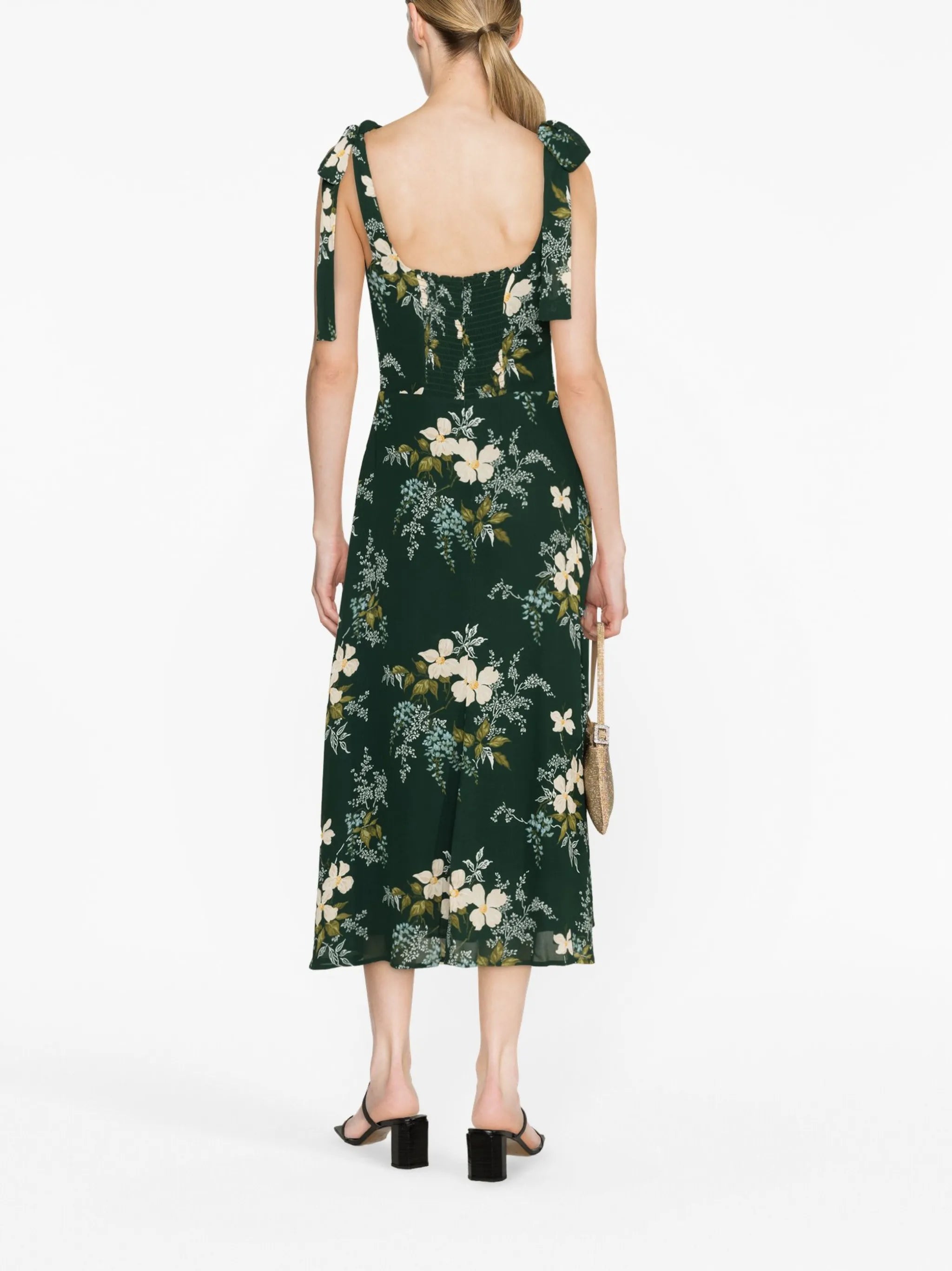 Twilight floral-print midi dress