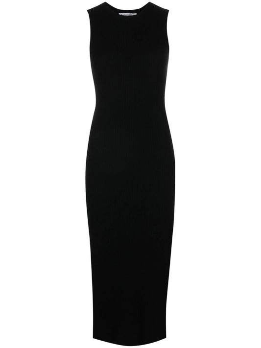 Basil cashmere sleeveless midi dress