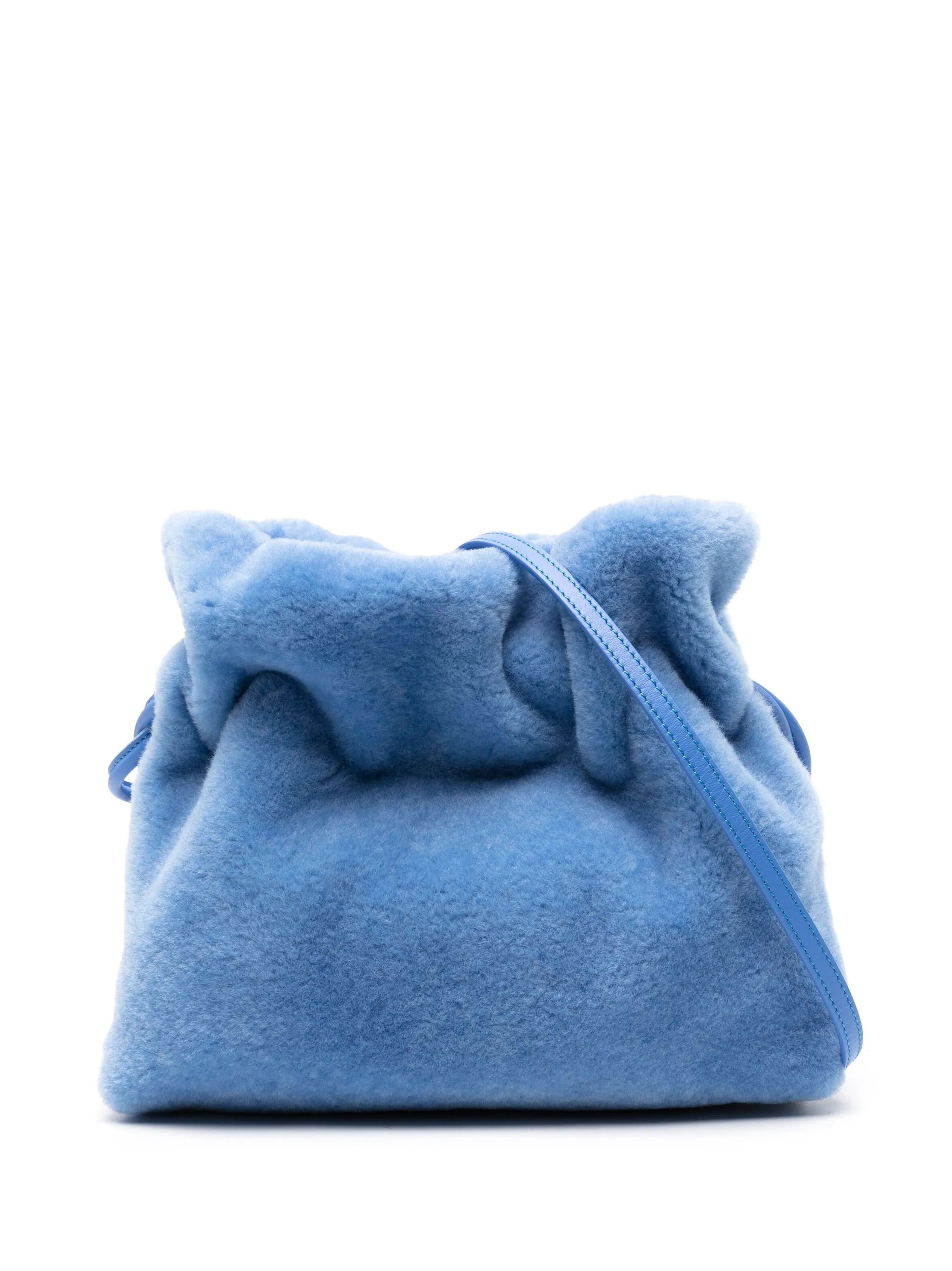 Flamenco shearling clutch bag