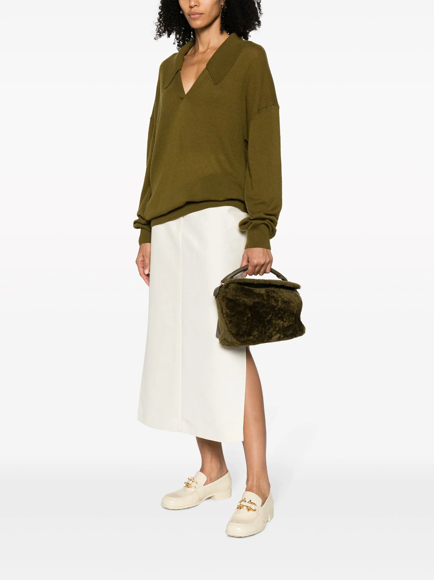 small Puzzle shearling tote bag