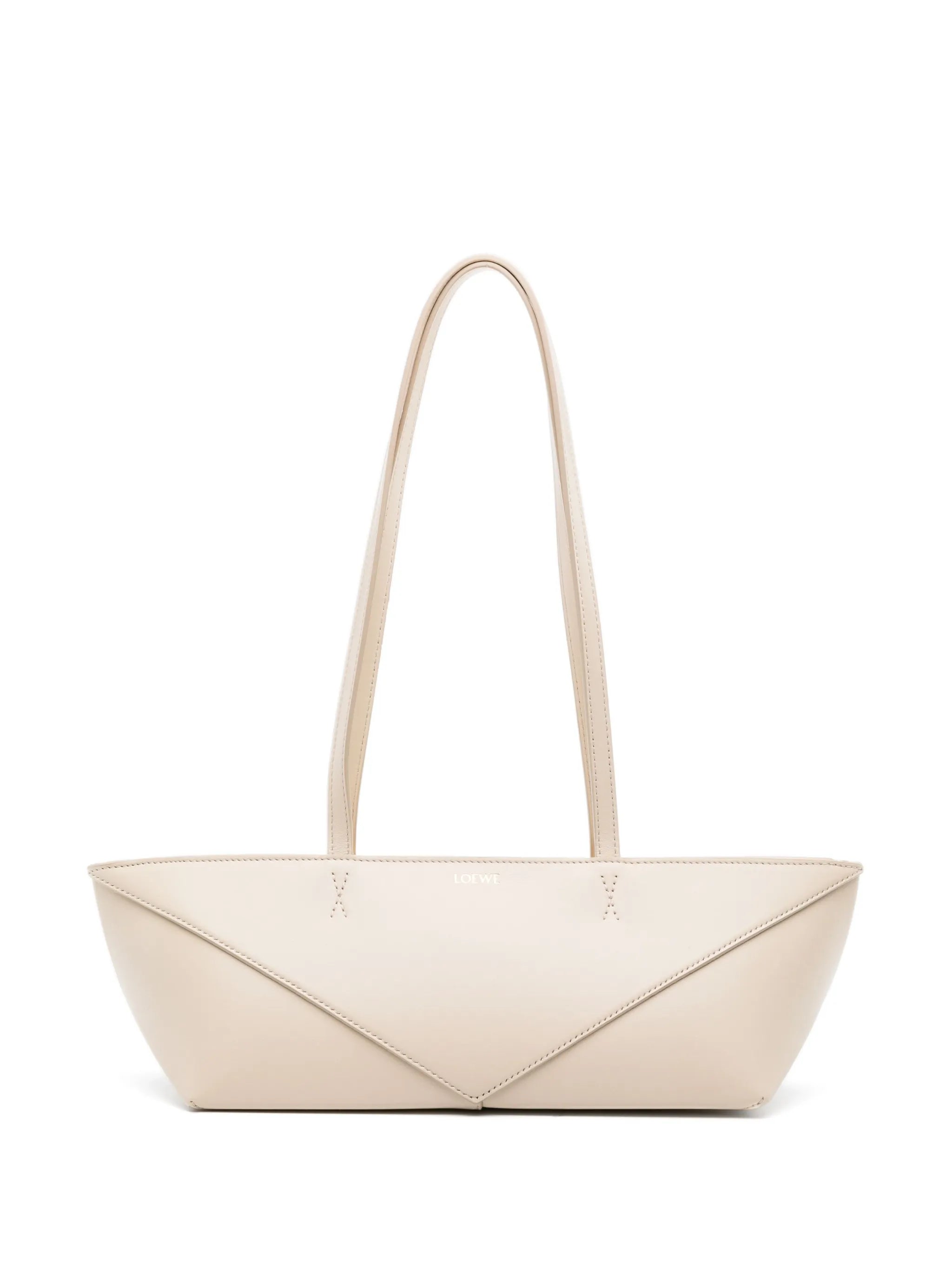 Puzzle Fold leather tote bag