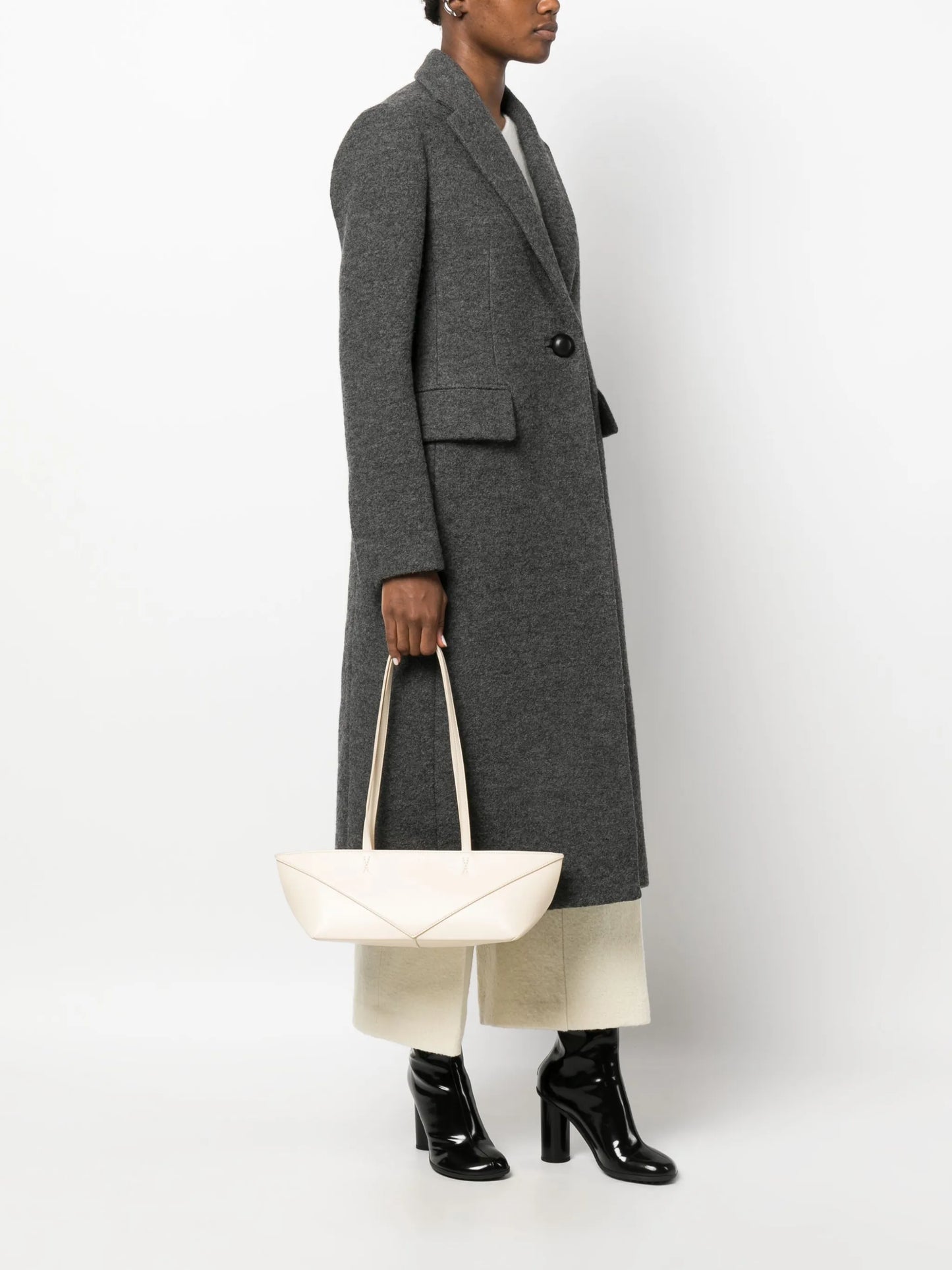 Puzzle Fold leather tote bag