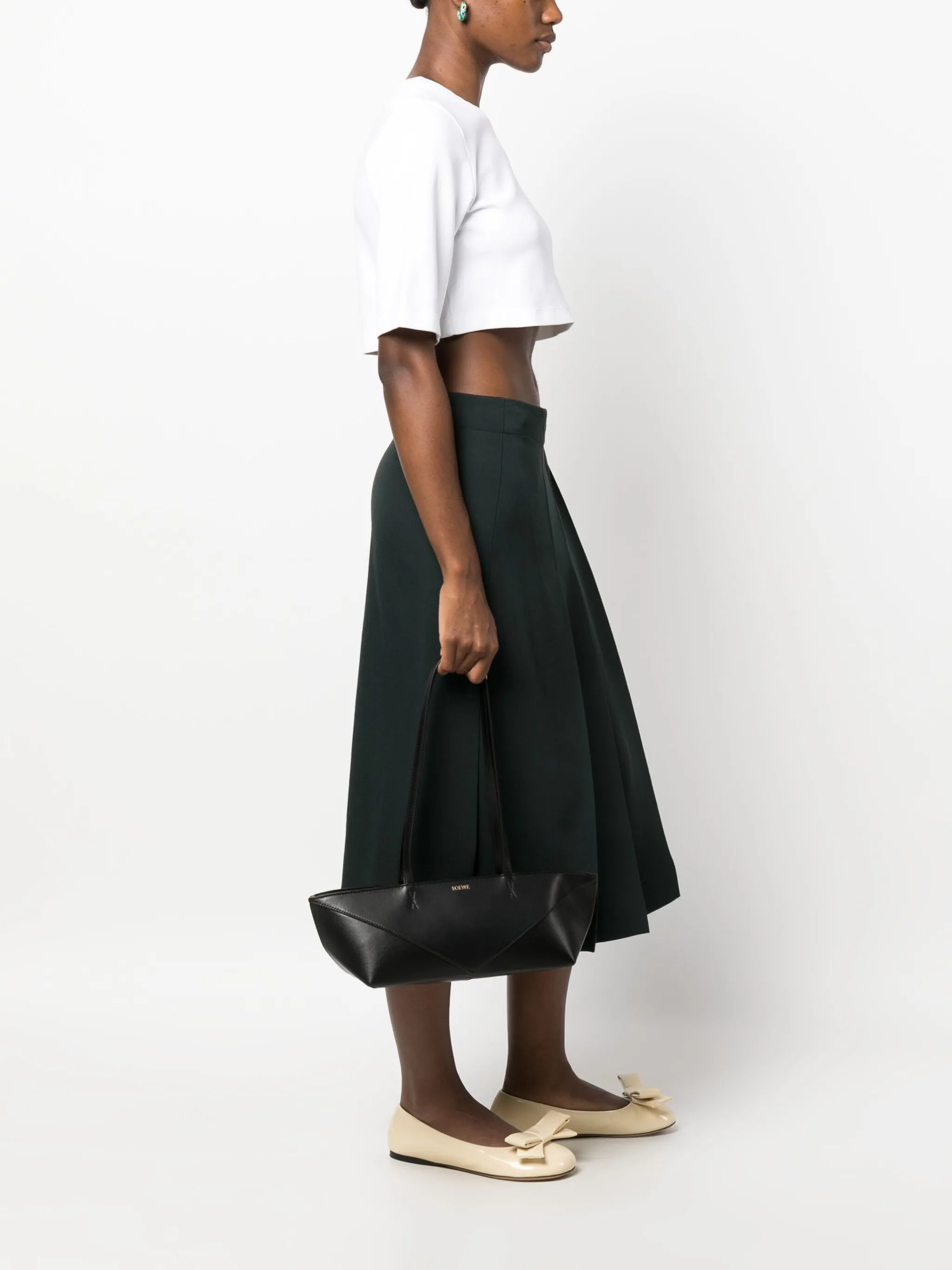Puzzle Fold leather tote bag
