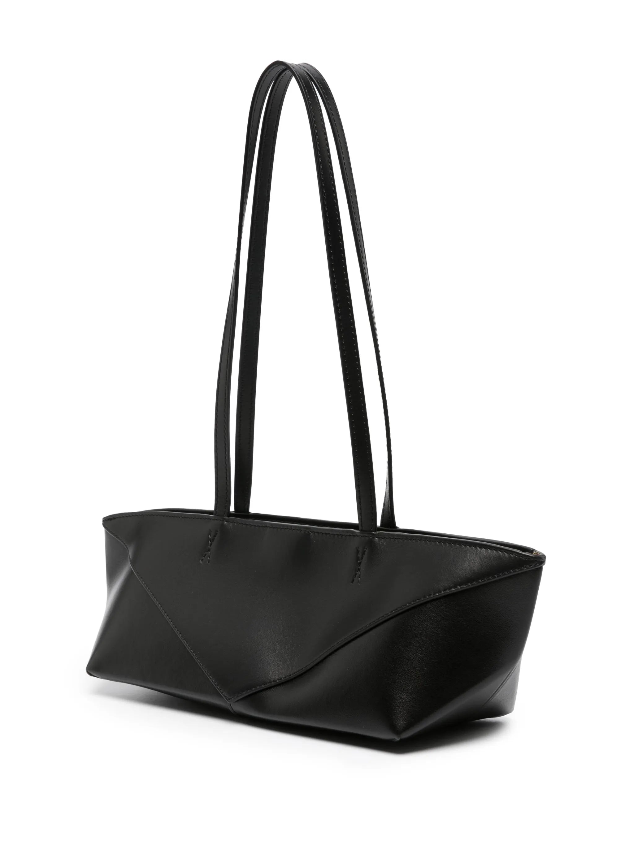Puzzle Fold leather tote bag