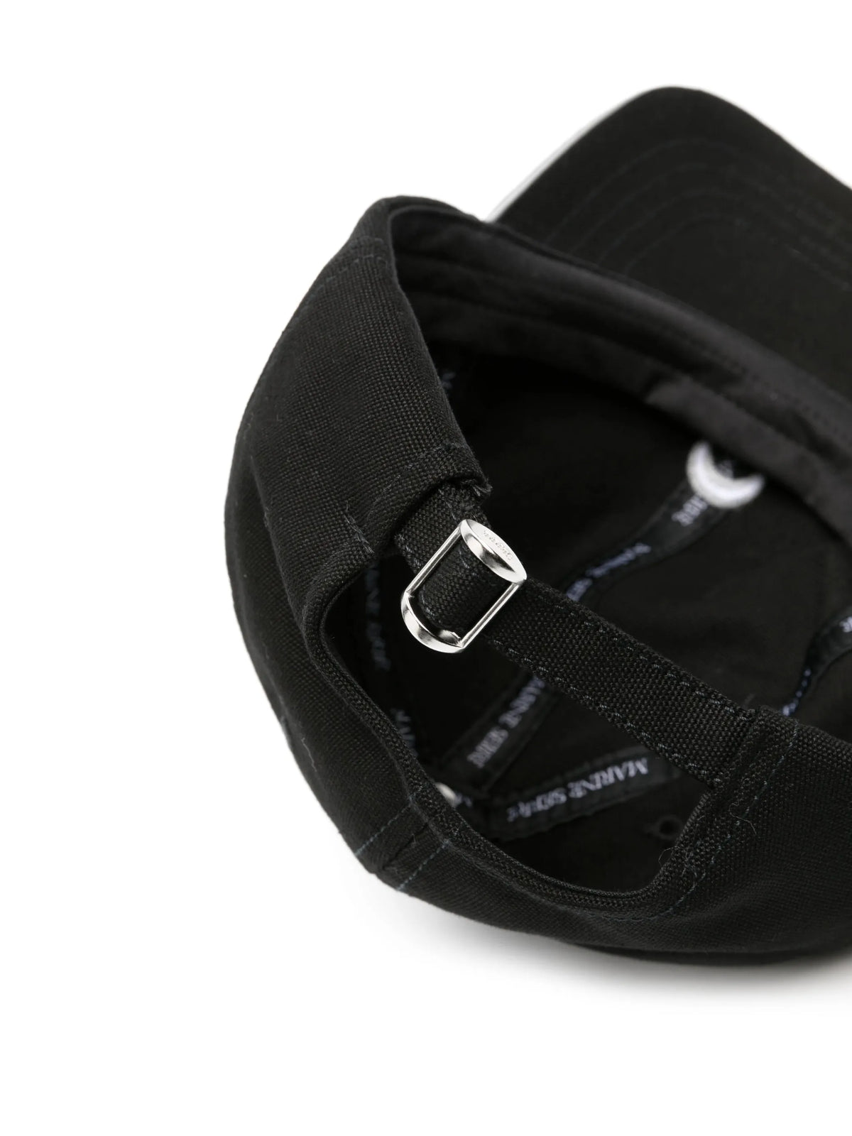 Crescent Moon-embroidered canvas cap
