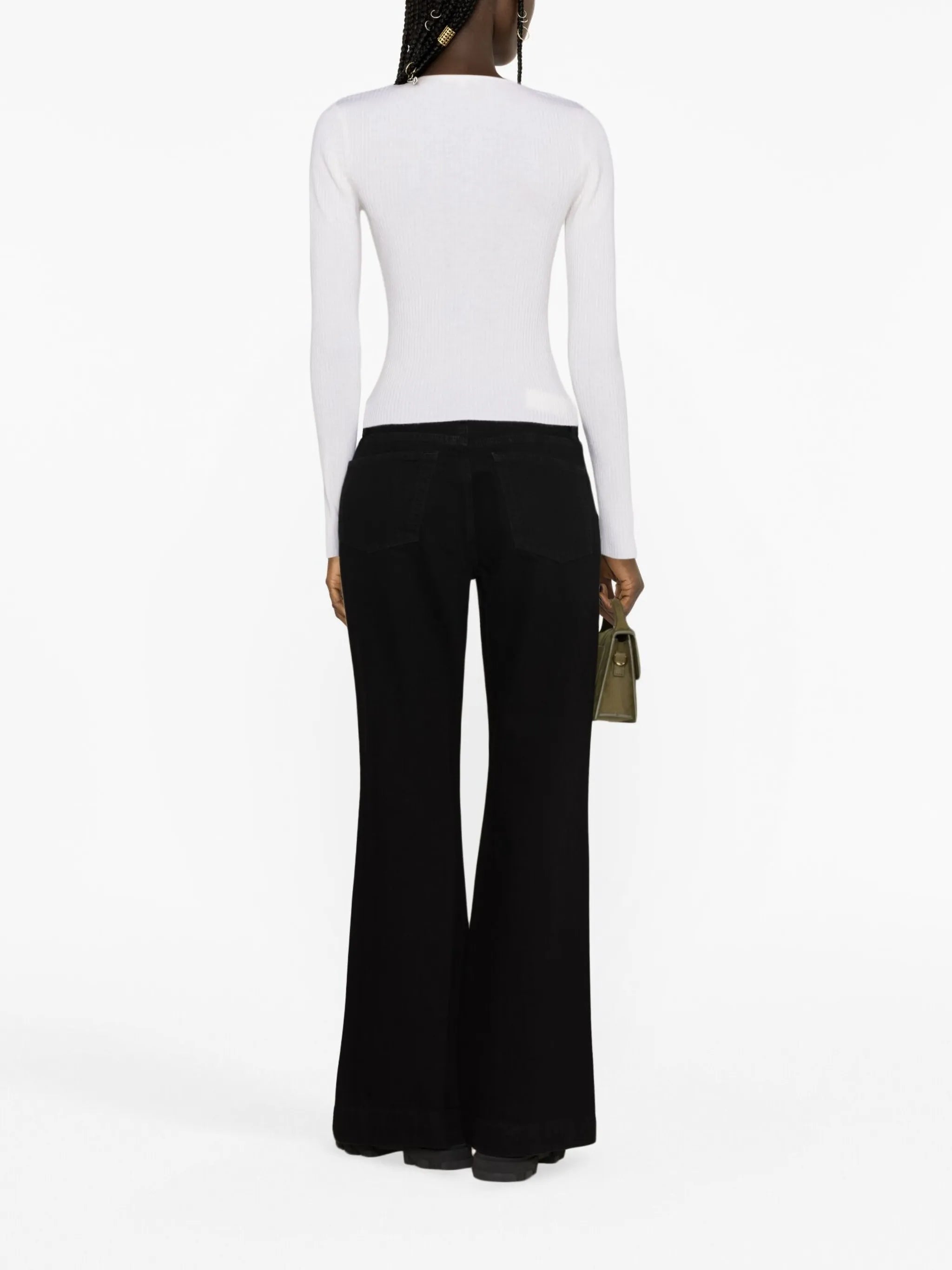 Kameron lace-up cashmere jumper