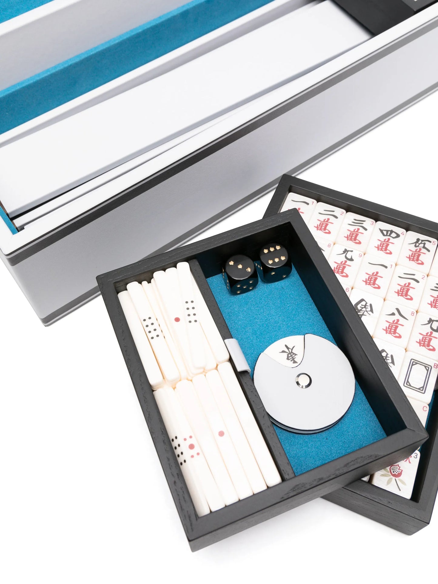 Barocco-print mahjong set (52cm x 10.5cm)
