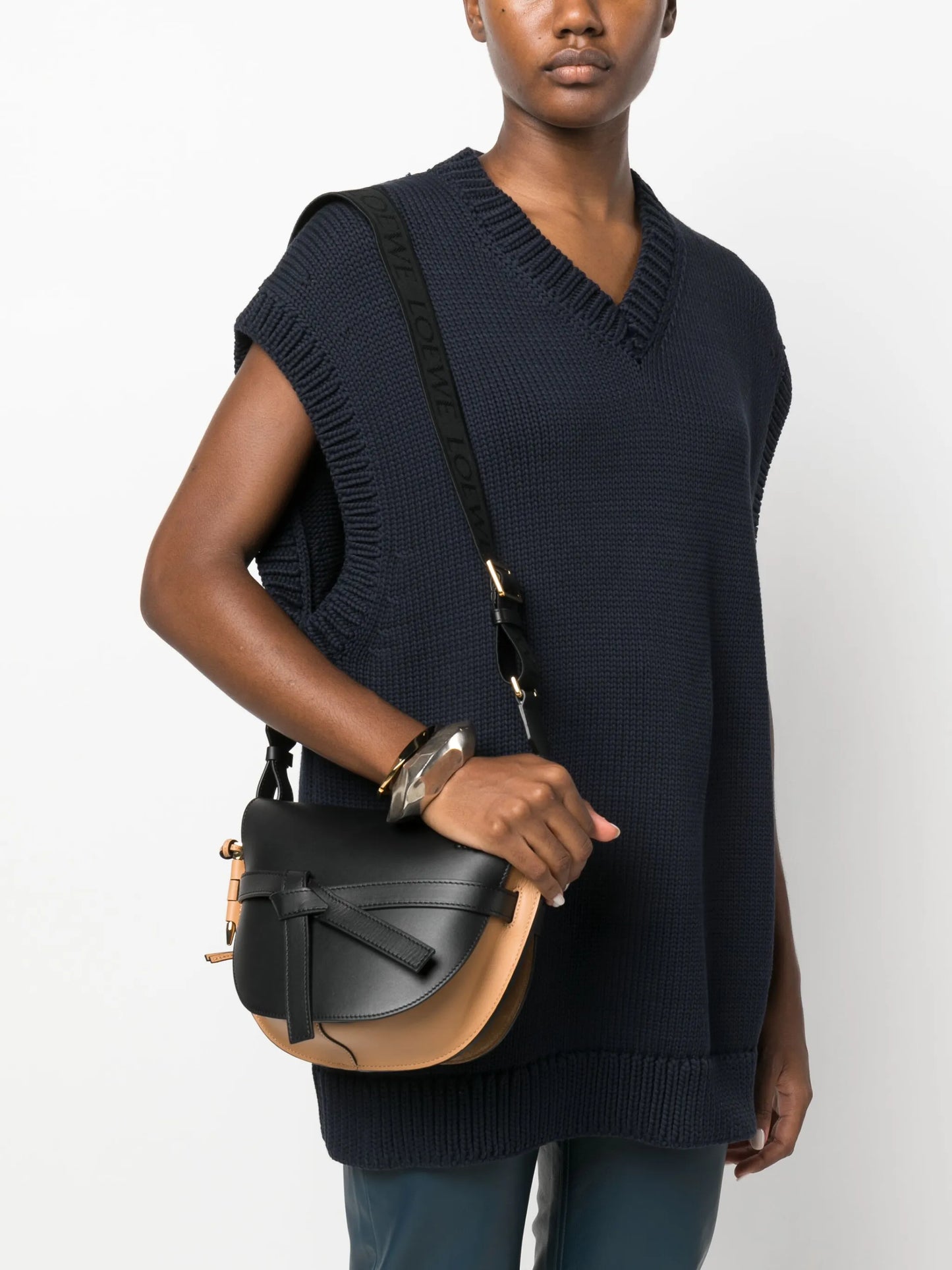 Gate leather crossbody bag