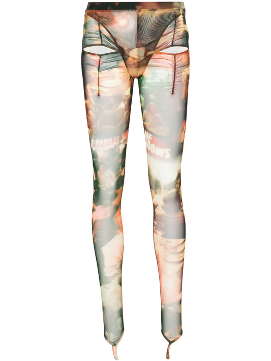 Carly graphic-print leggings